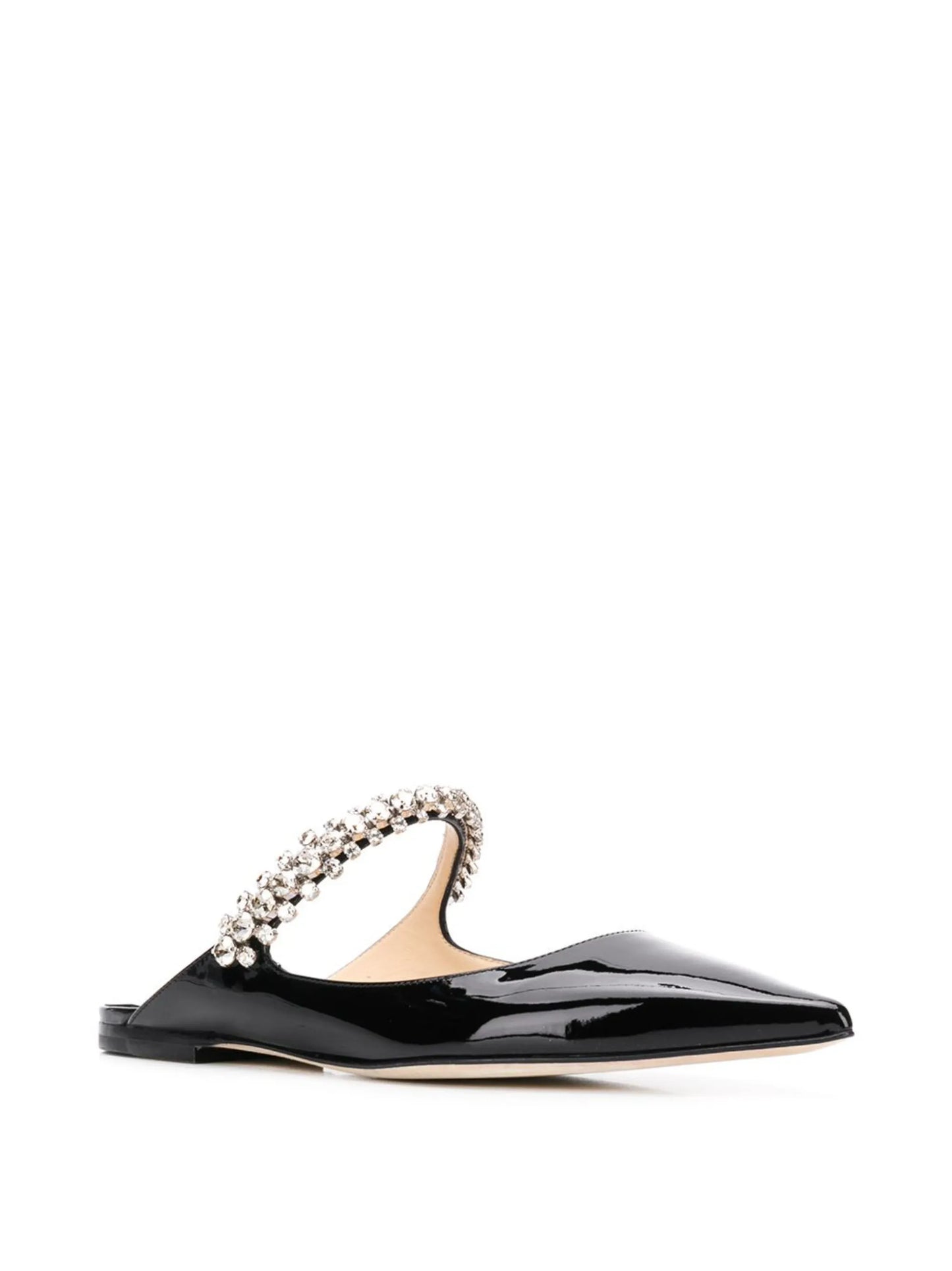 Bing crystal-embellished pointed mules