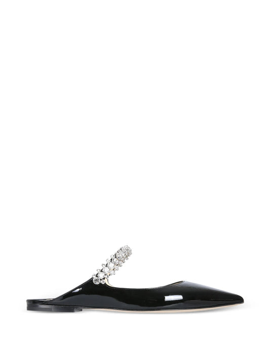 Bing crystal-embellished pointed mules