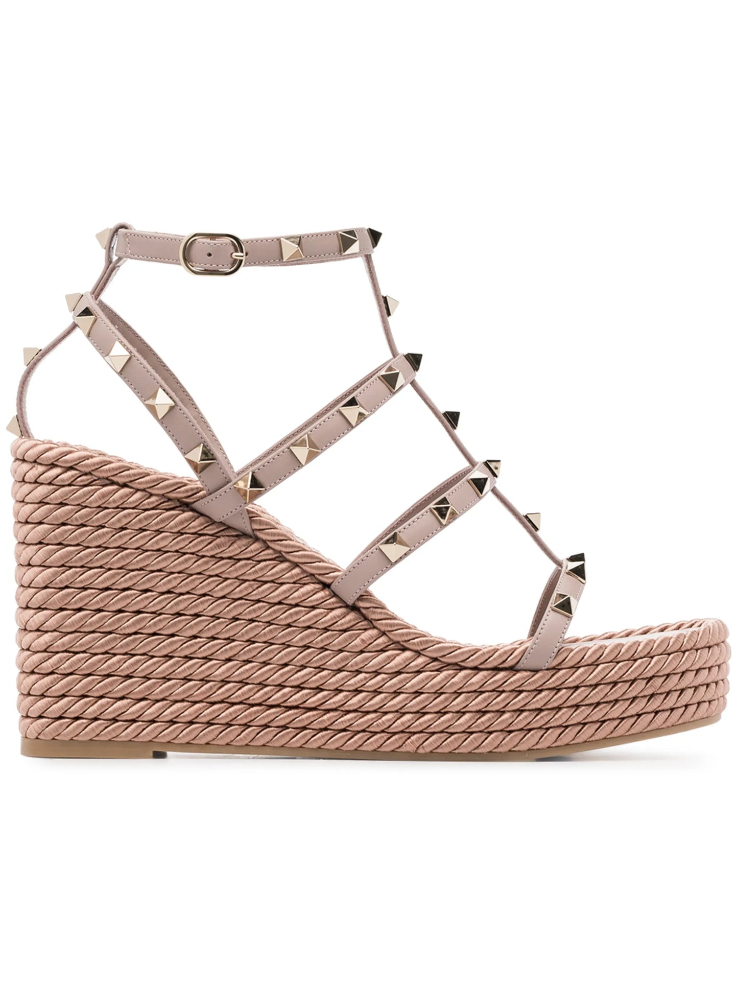 95mm Rockstud wedge sandals