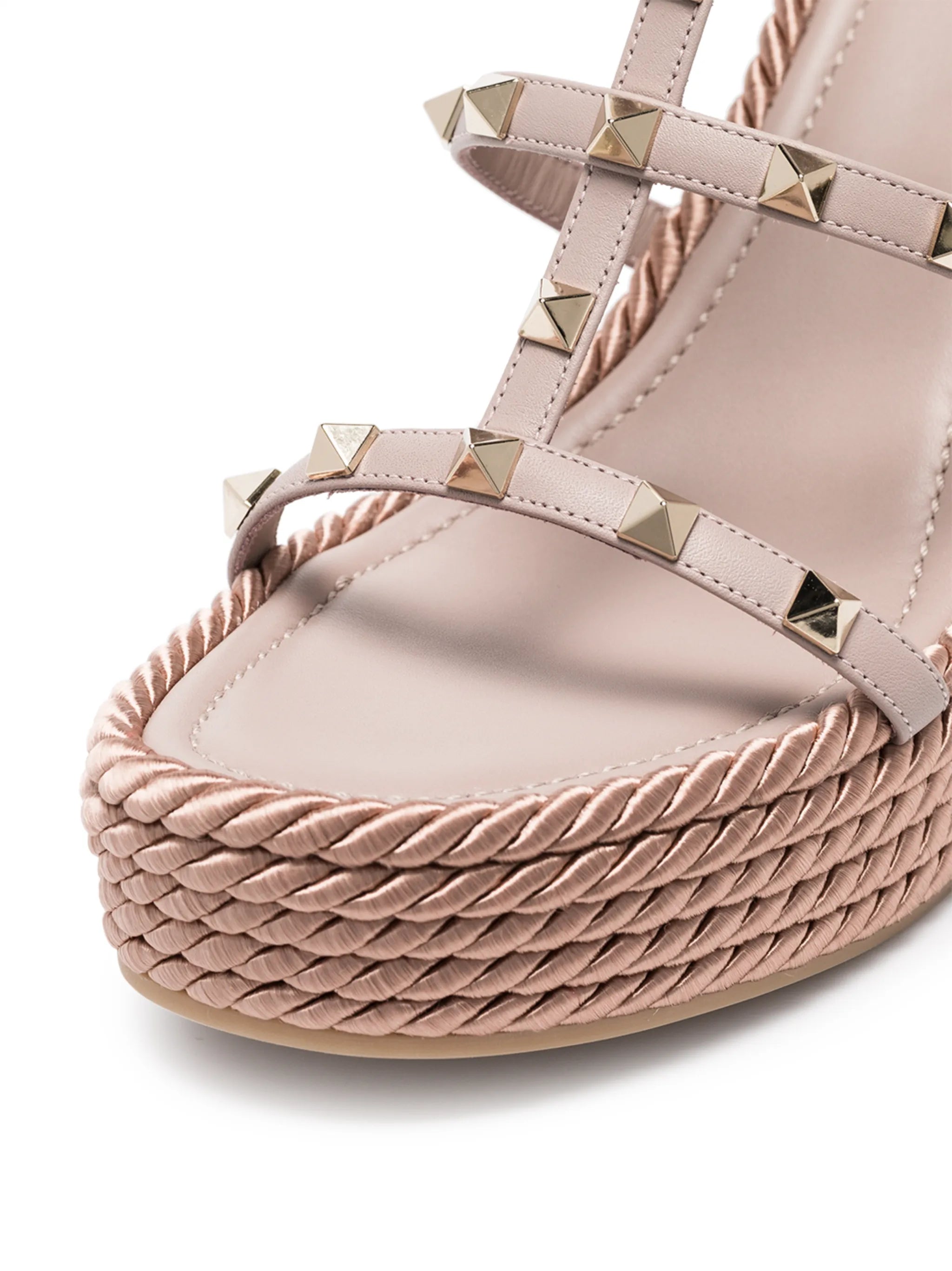 95mm Rockstud wedge sandals