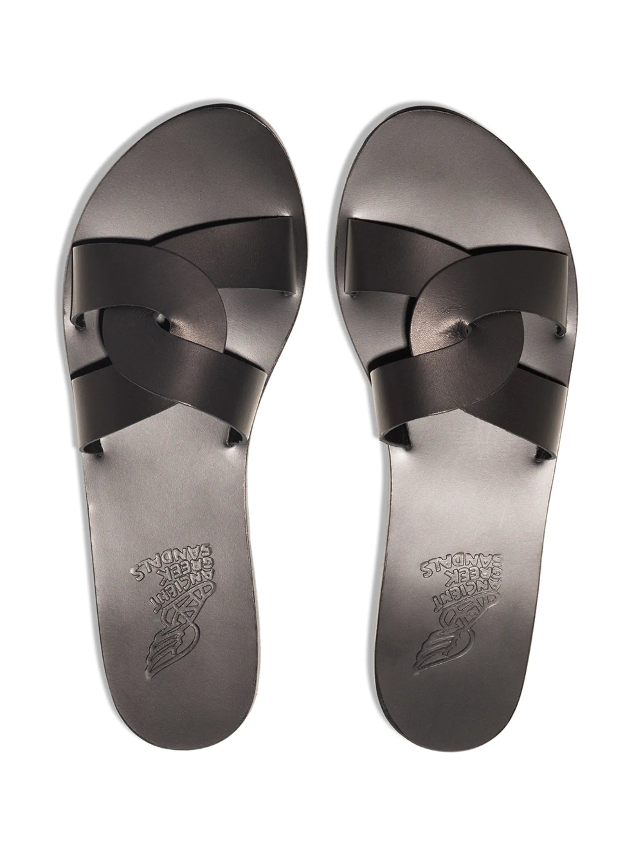 Desmos crossover leather sandals