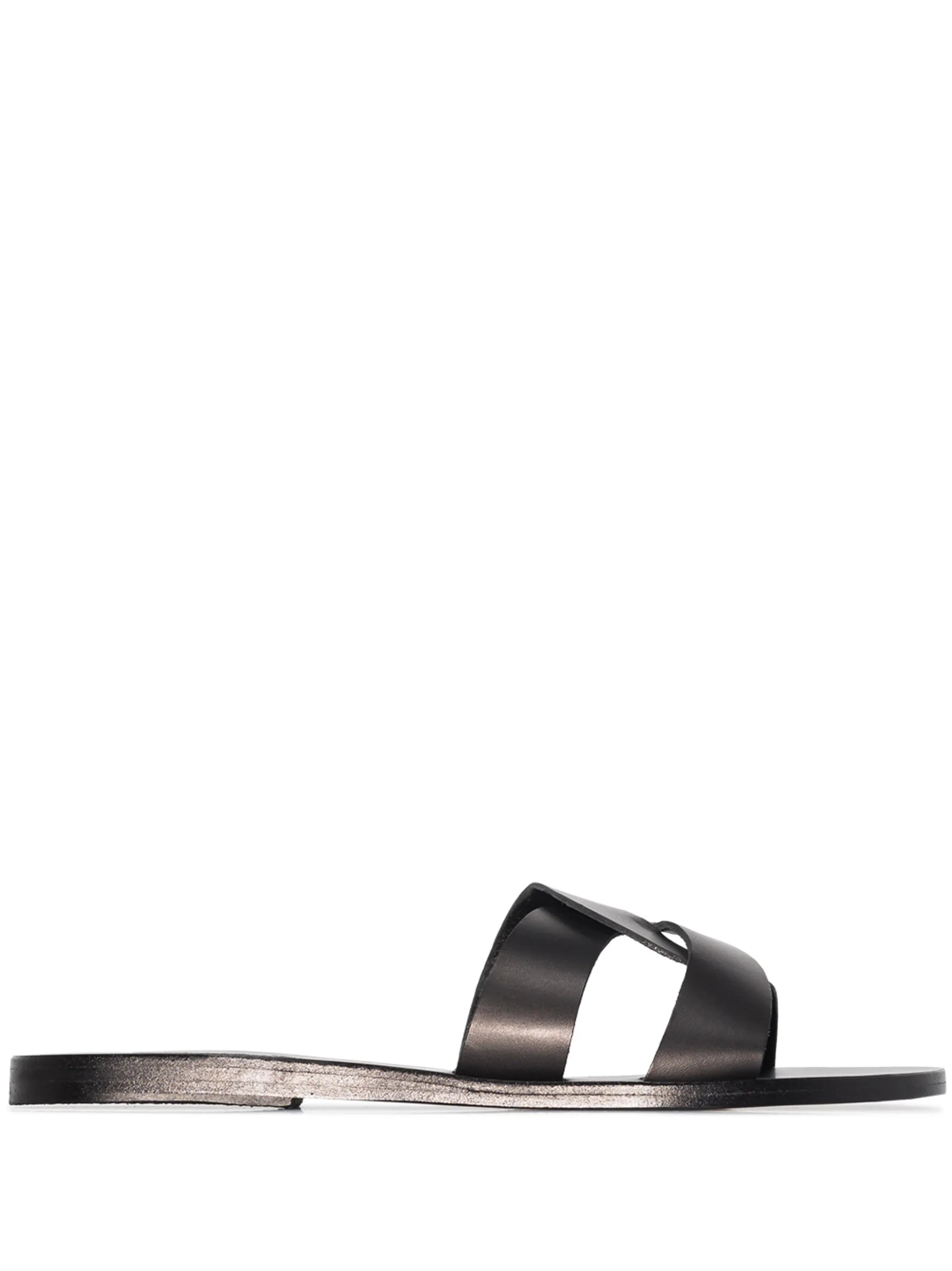 Desmos crossover leather sandals