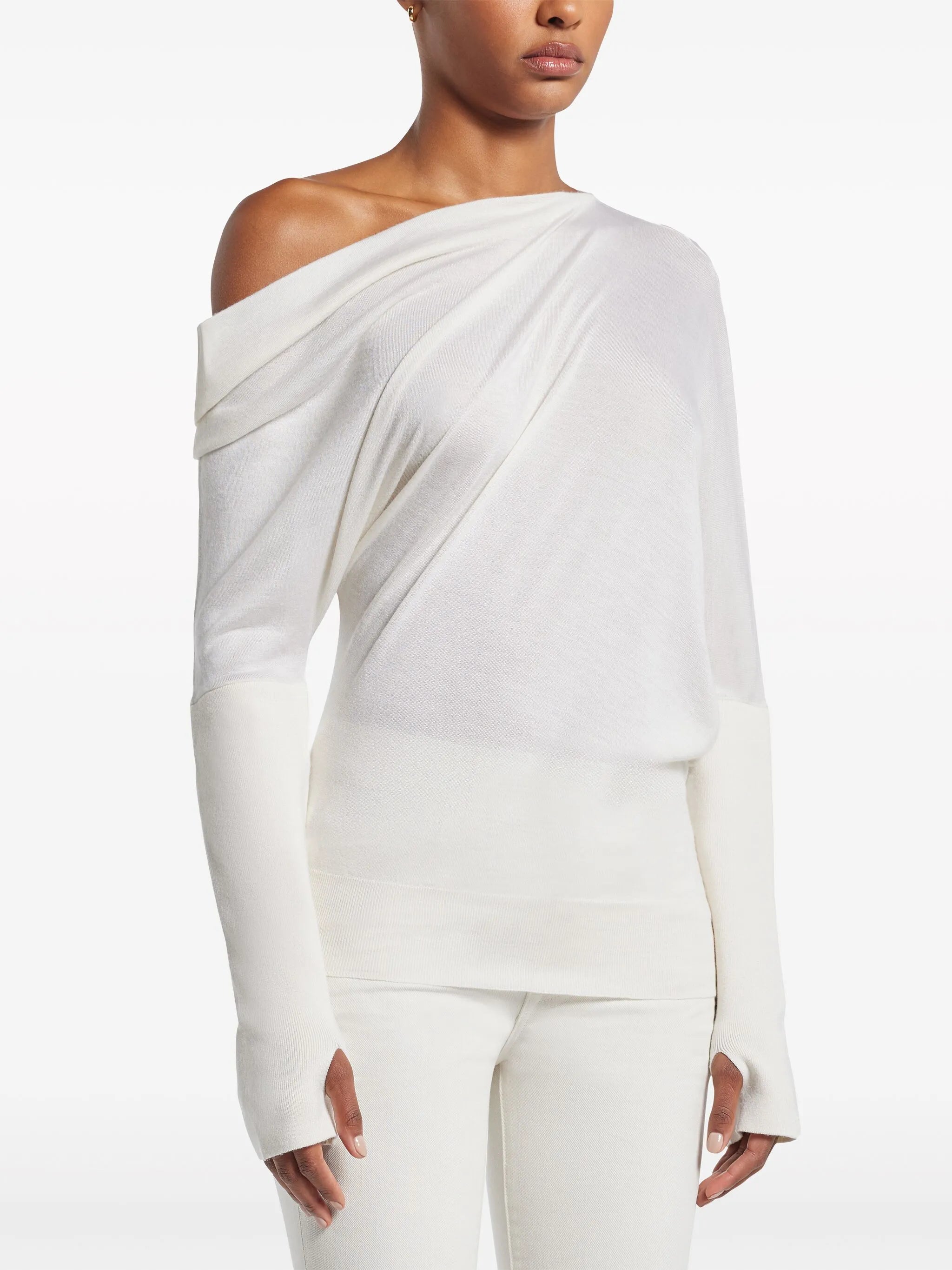 off-the-shoulder sweater