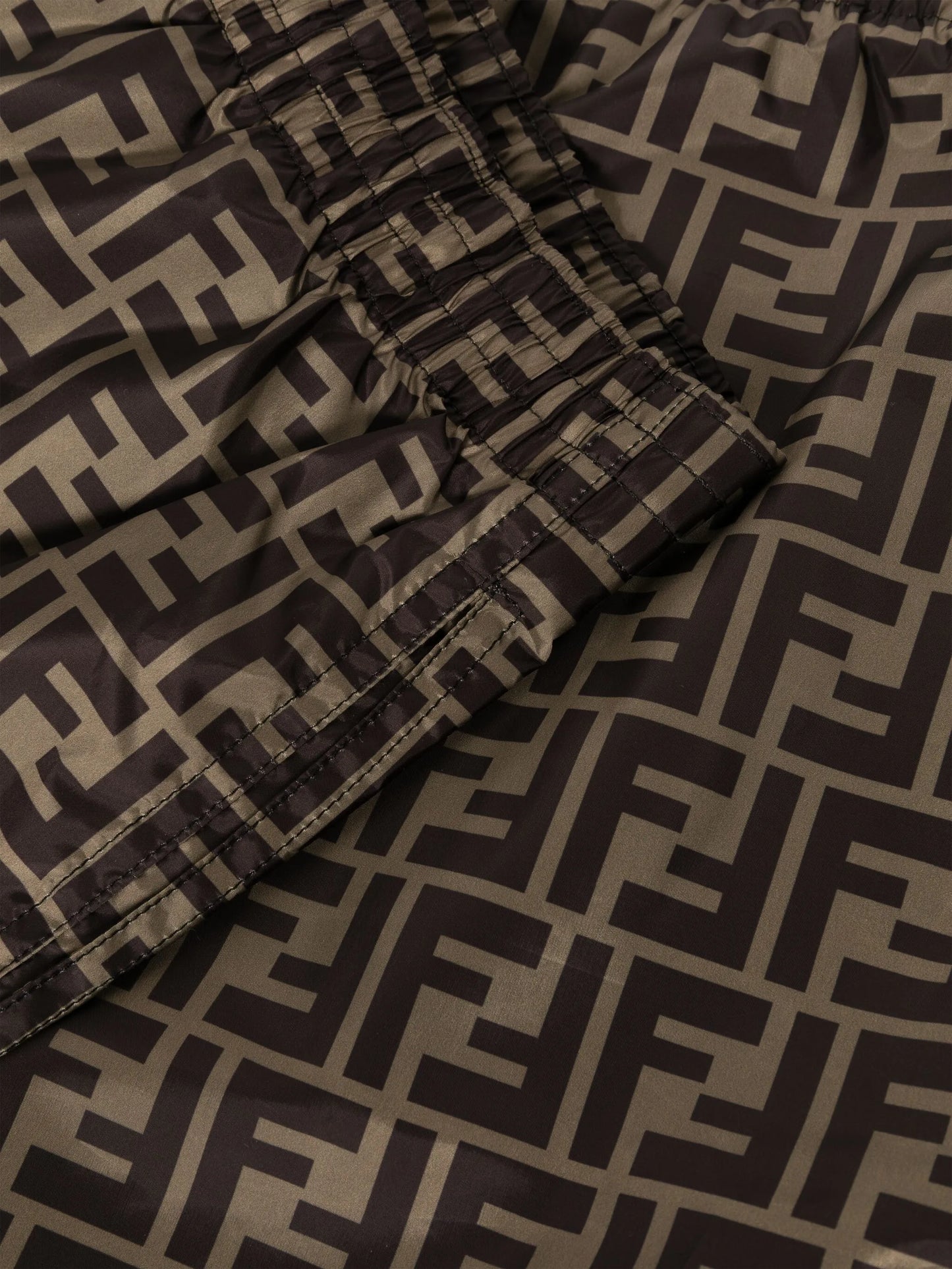 logo-pattern swim shorts