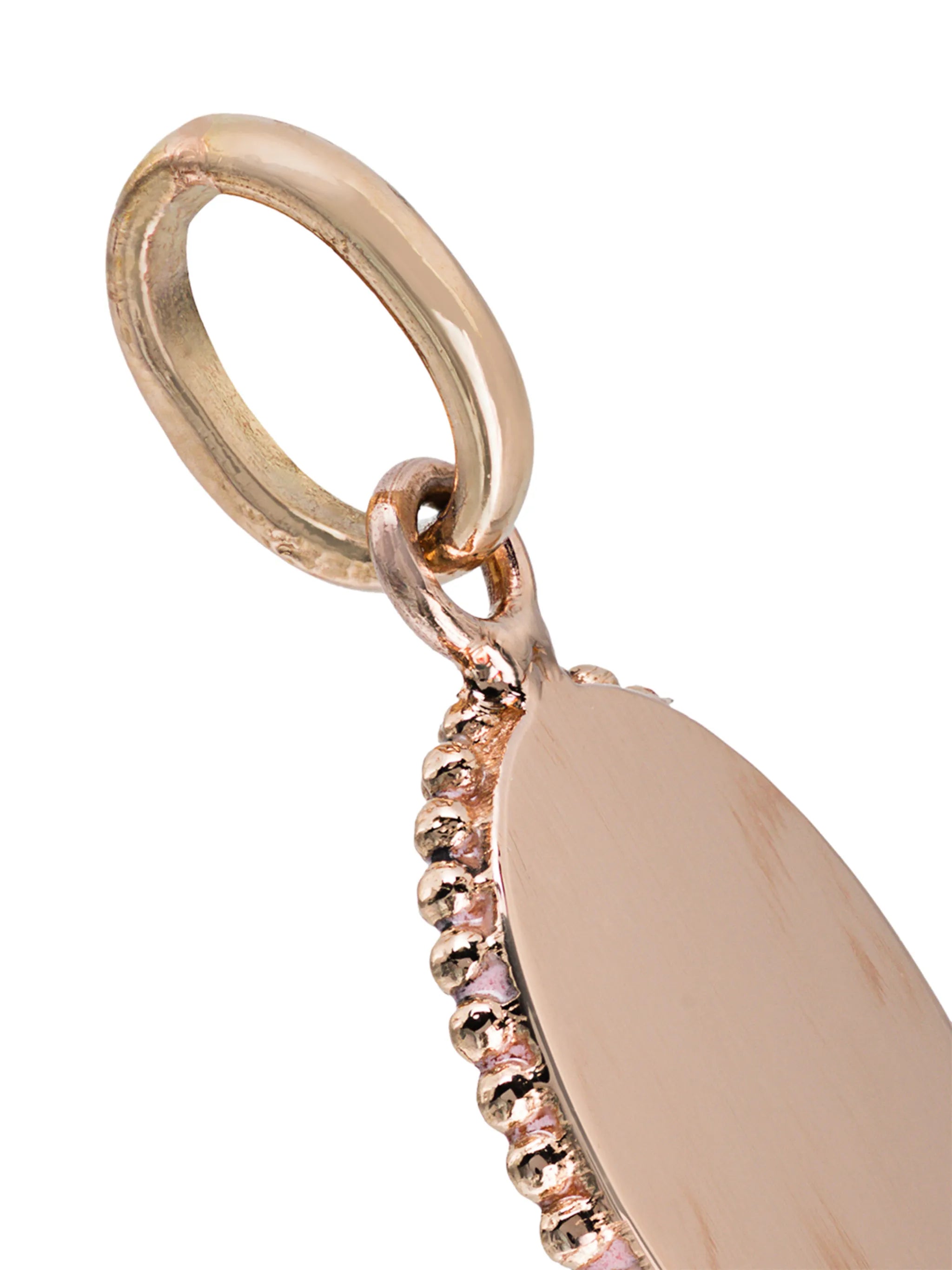 pink and rose gold flamingo charm
