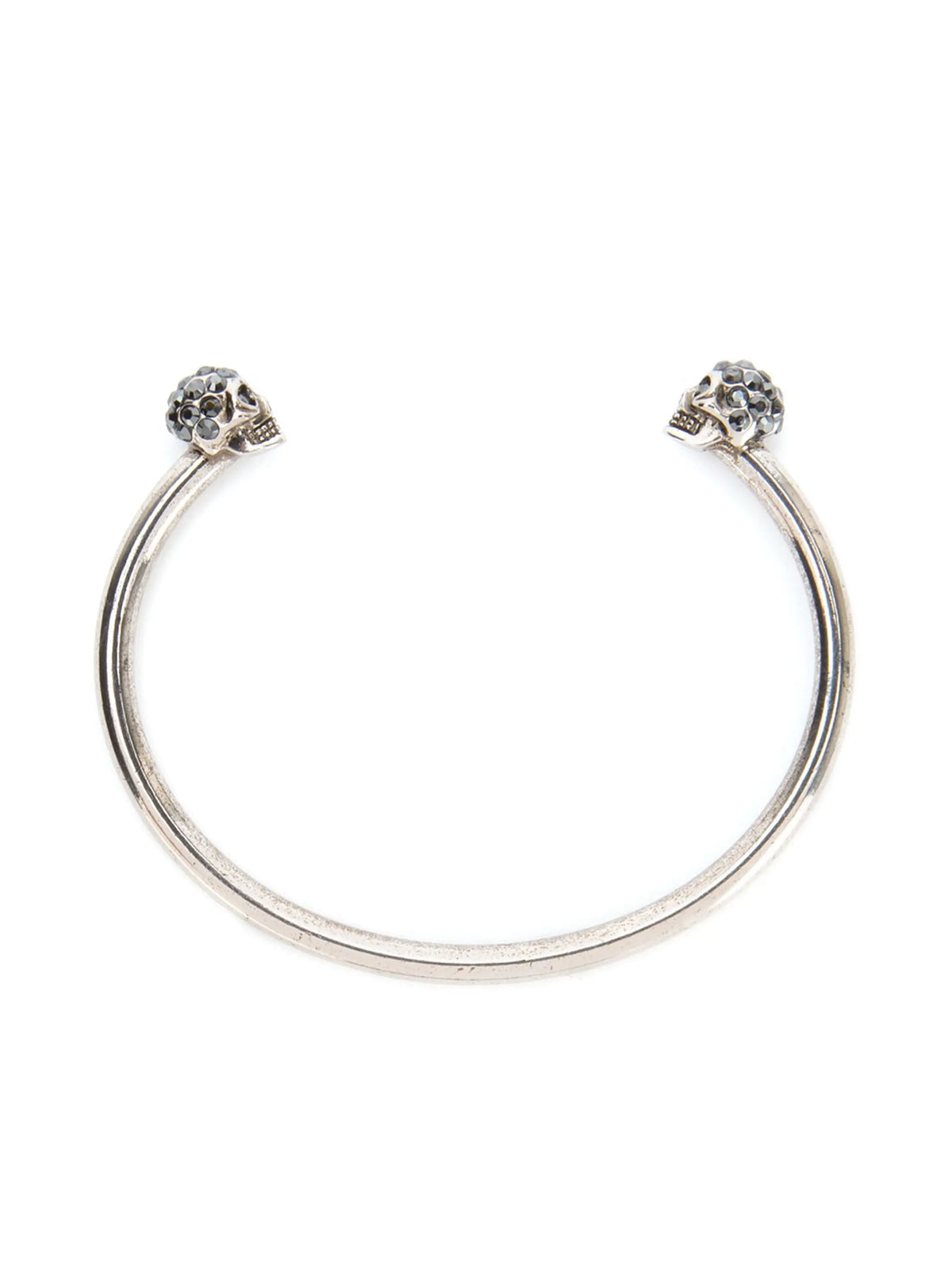 Jewelled Twin Skull bangle