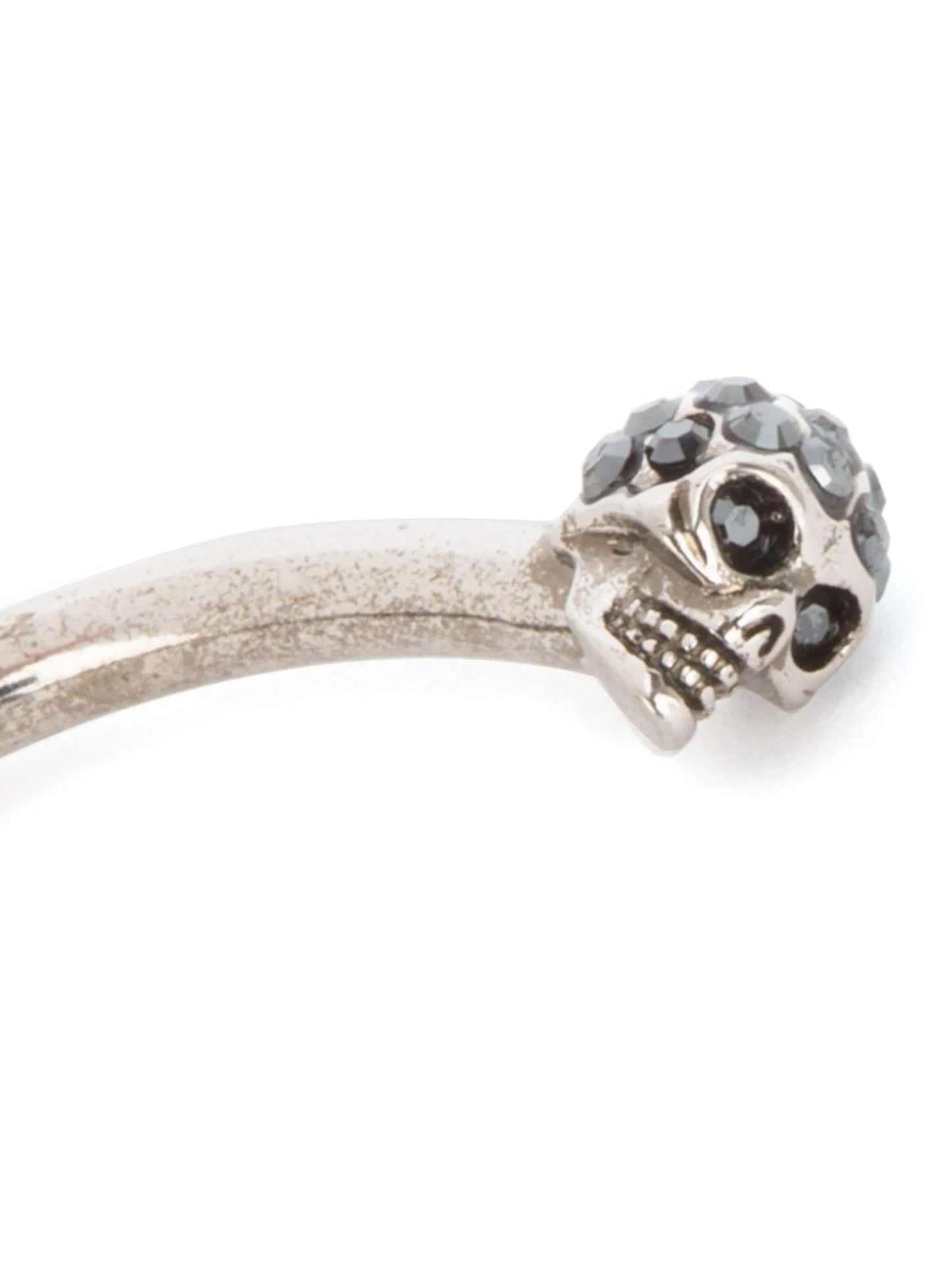 Jewelled Twin Skull bangle