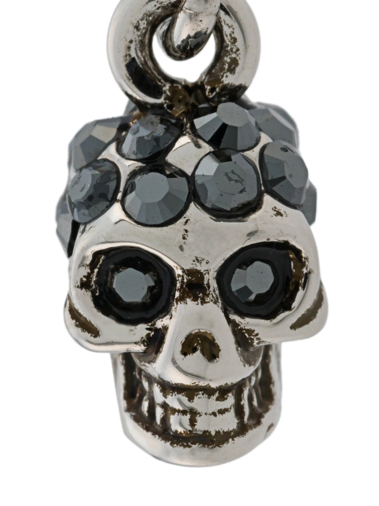 skull drop earrings