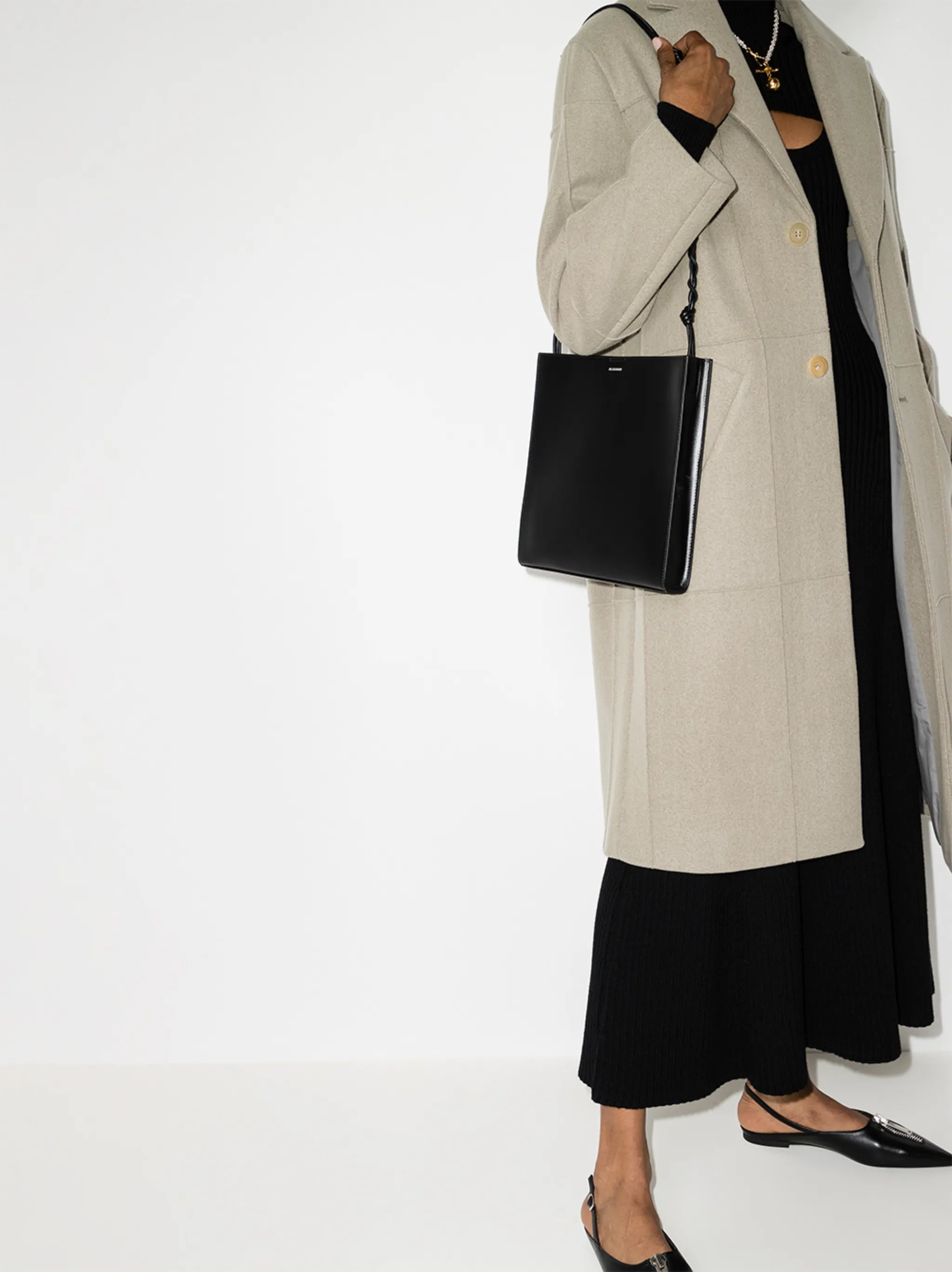 Tangle medium leather bag