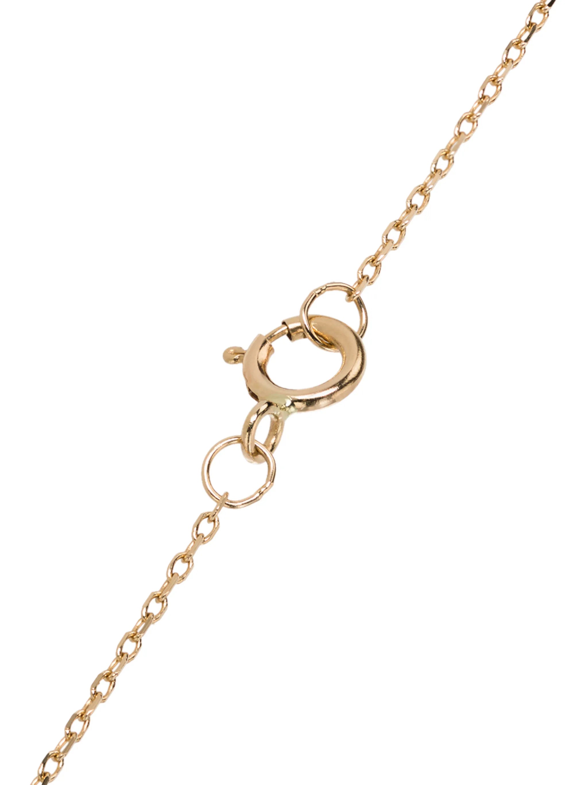 crystal frame initial necklace