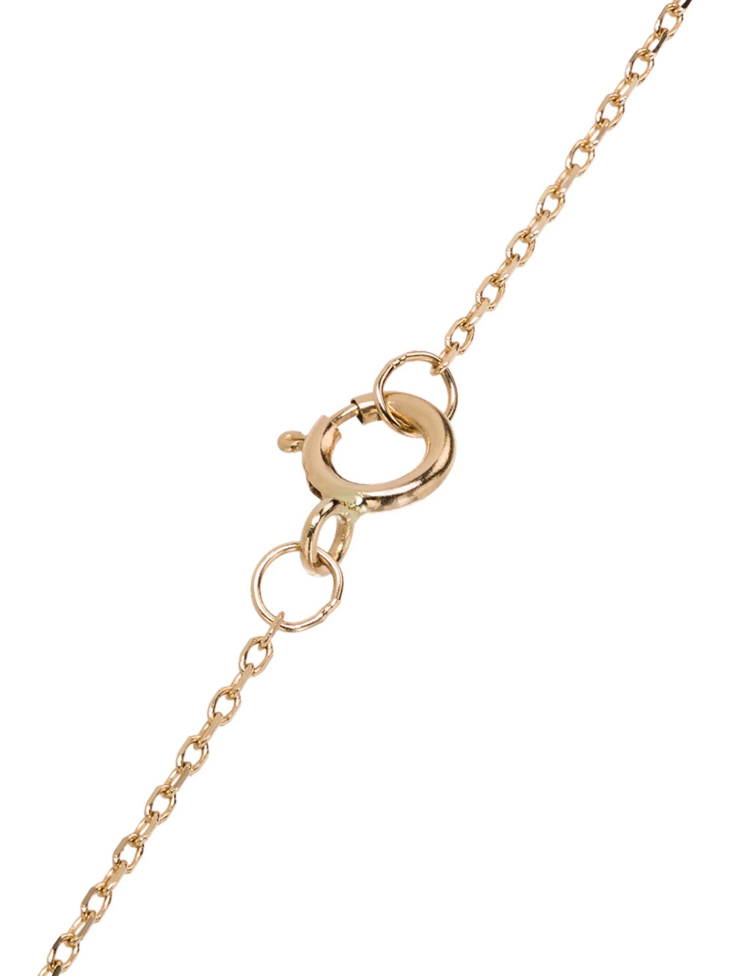 crystal frame initial necklace