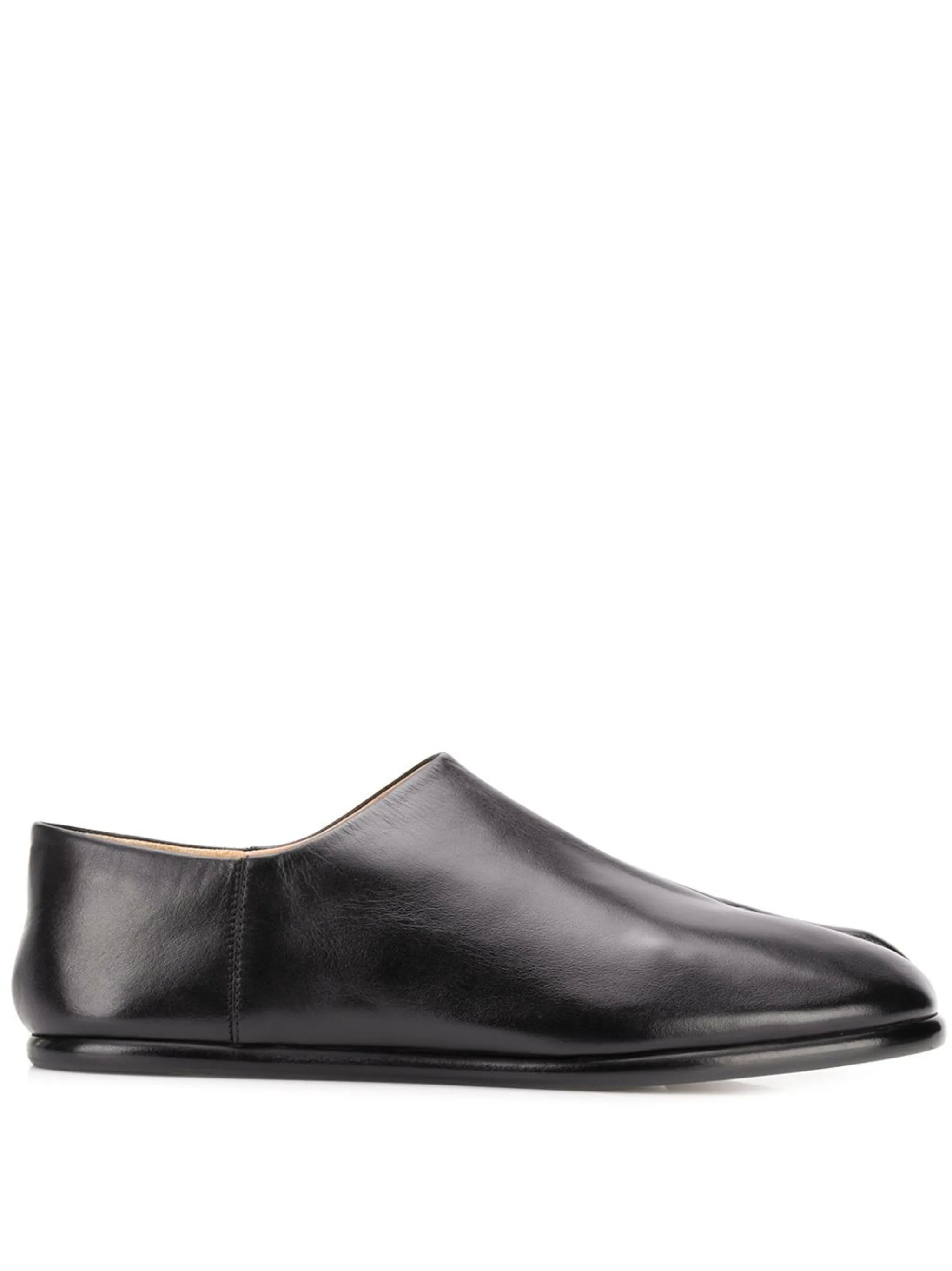 Tabi leather slip-on shoes