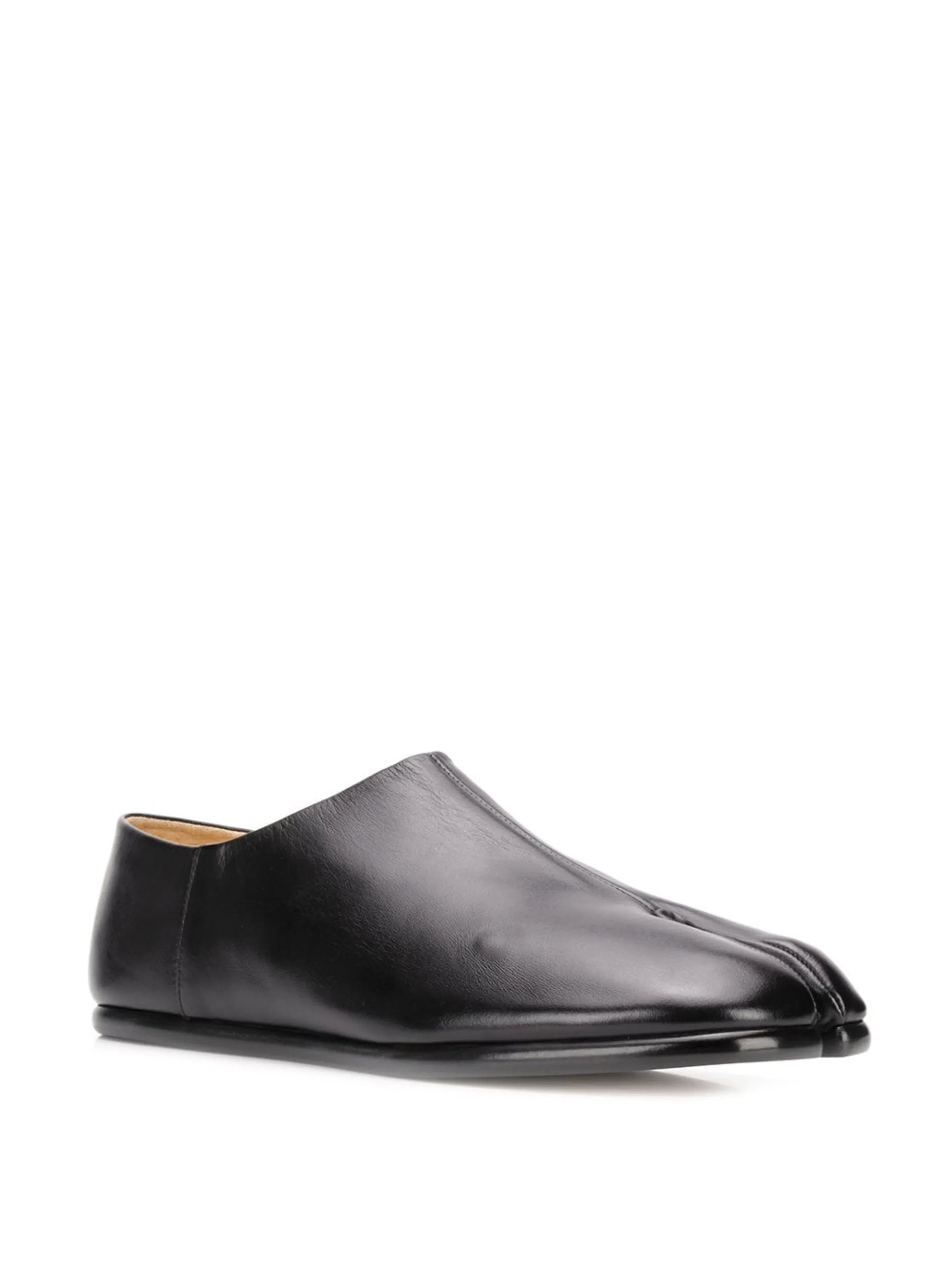 Tabi leather slip-on shoes