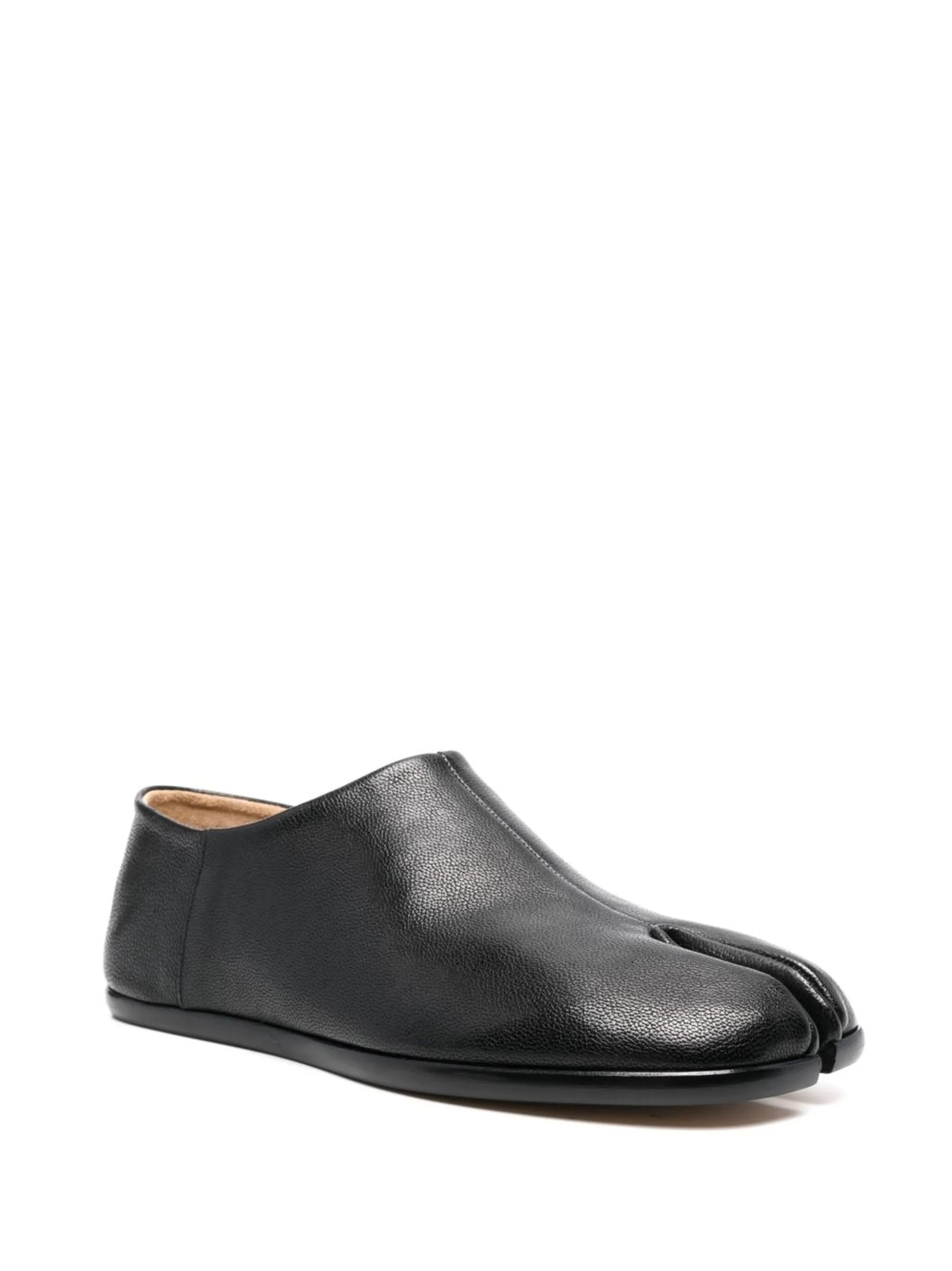 Tabi leather slip-on shoes