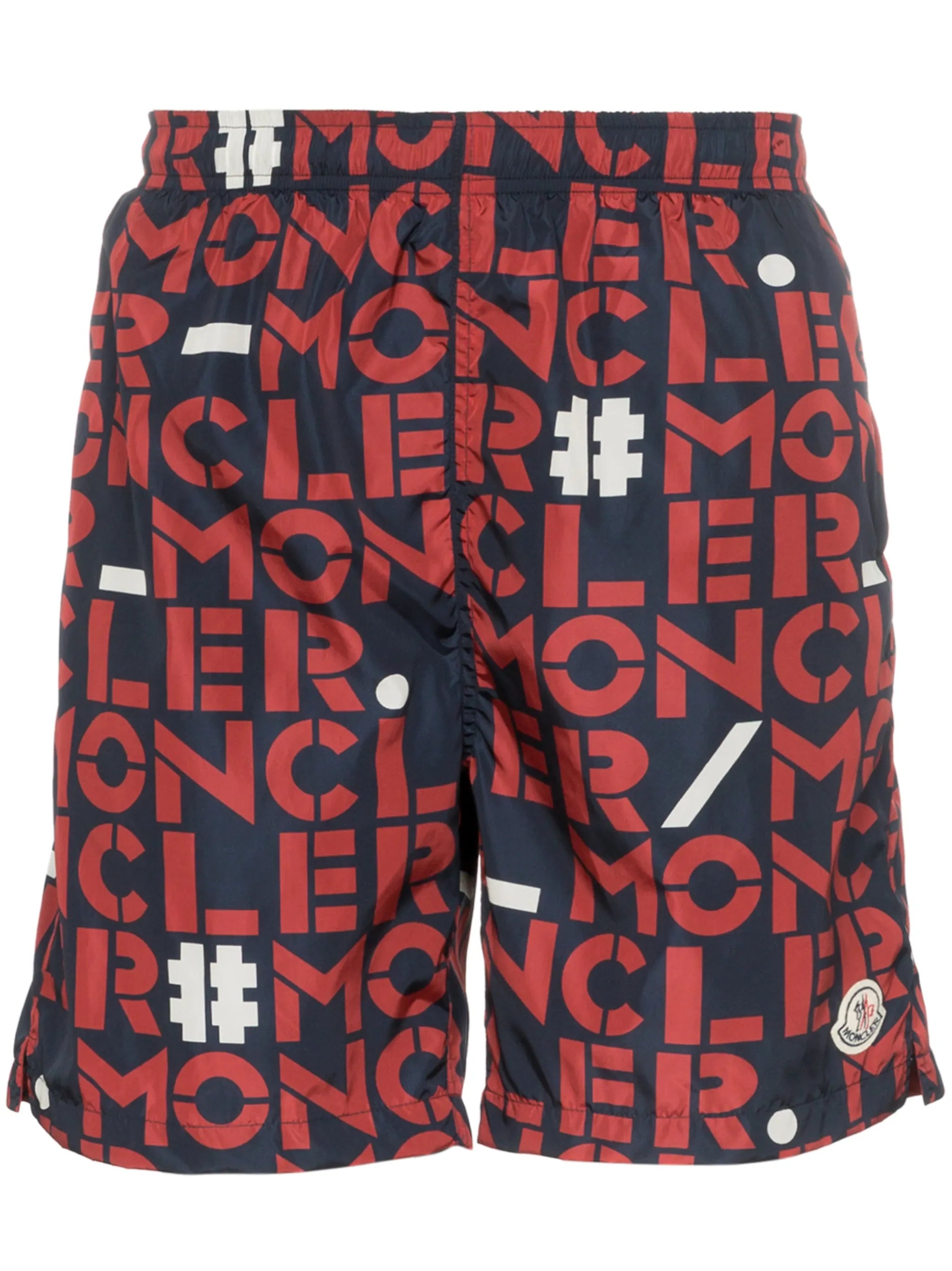 logo print Bermuda swim shorts