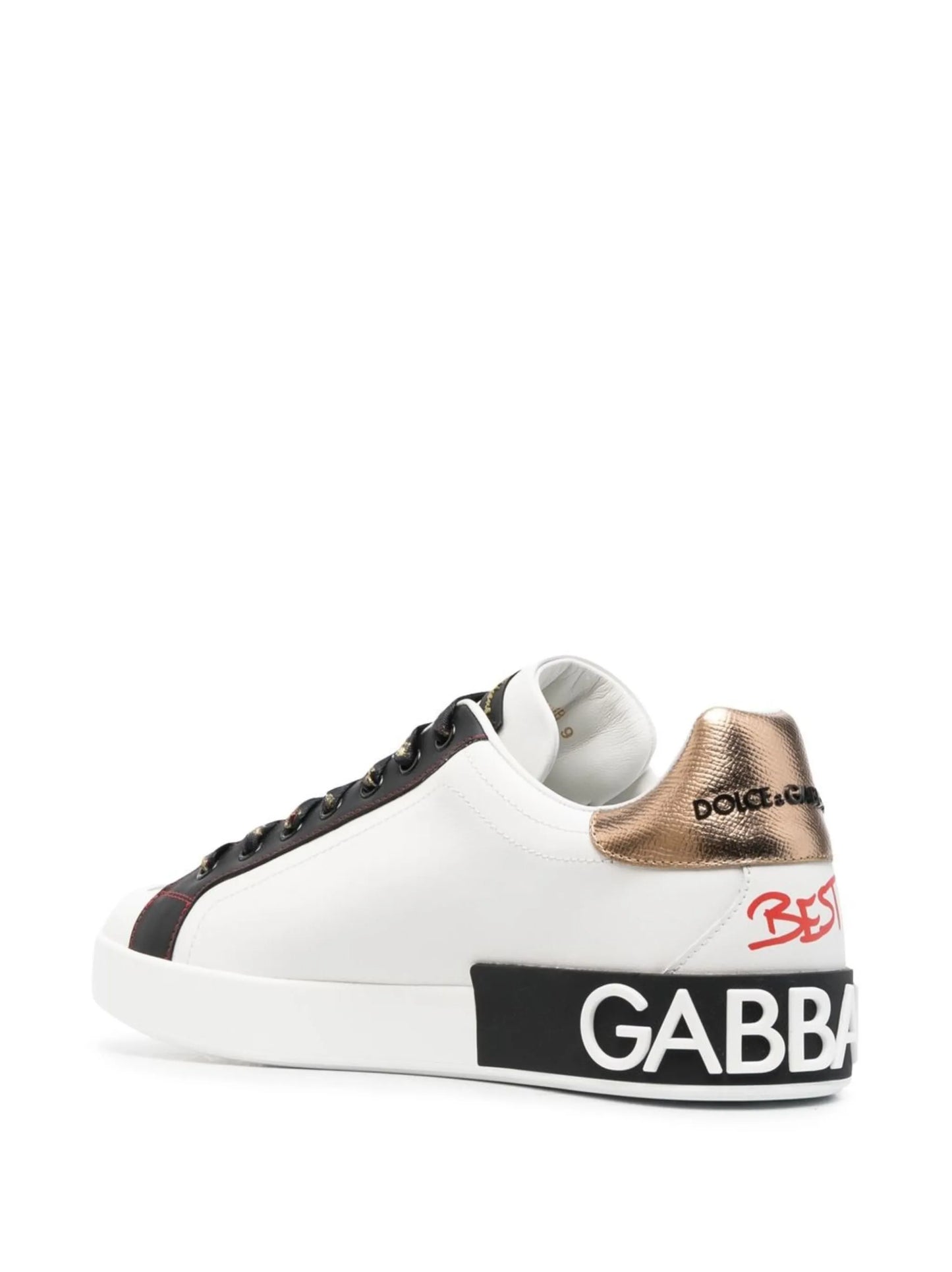Portofino patch-detail leather sneakers