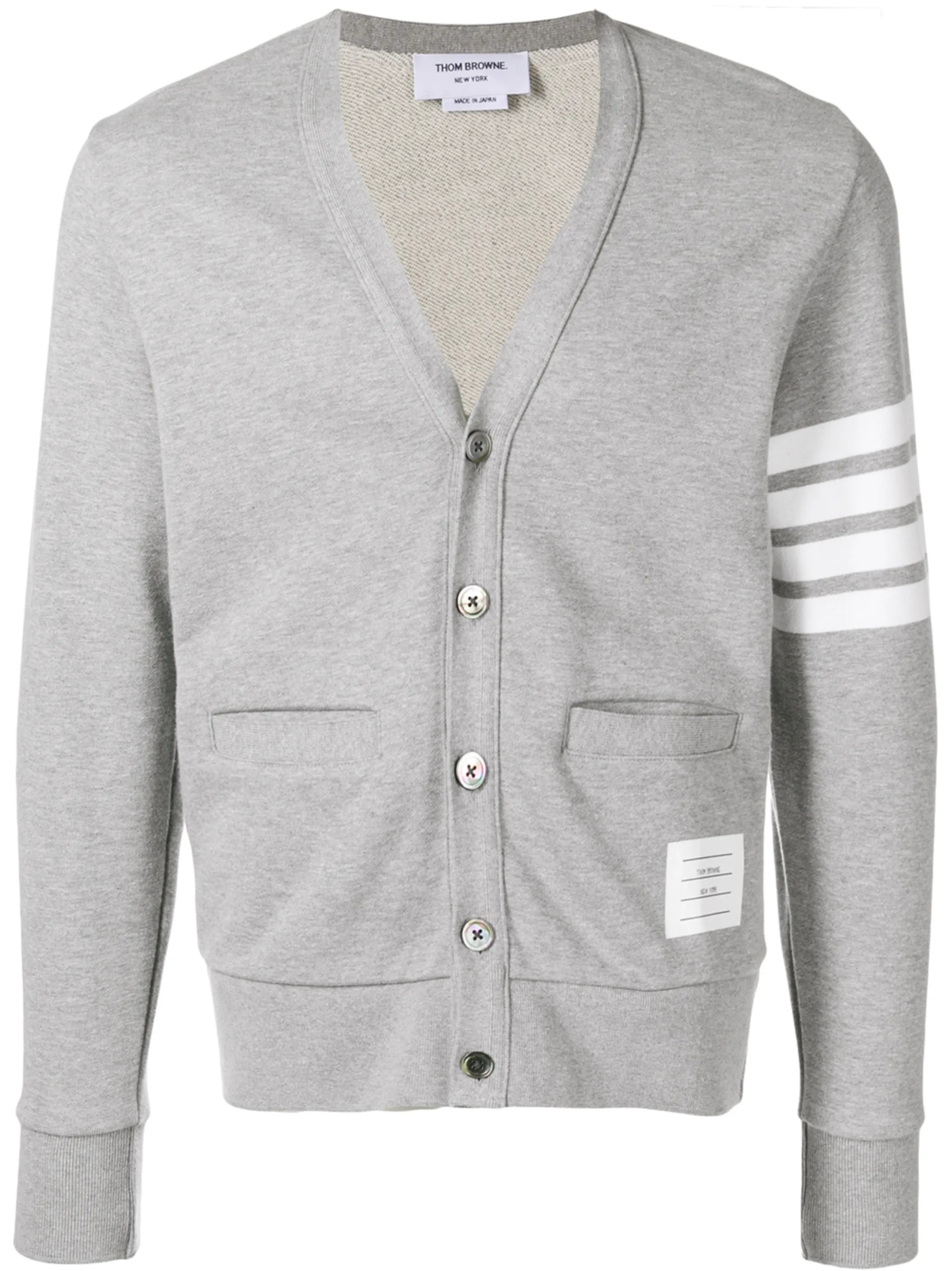 4-Bar V-neck cardigan