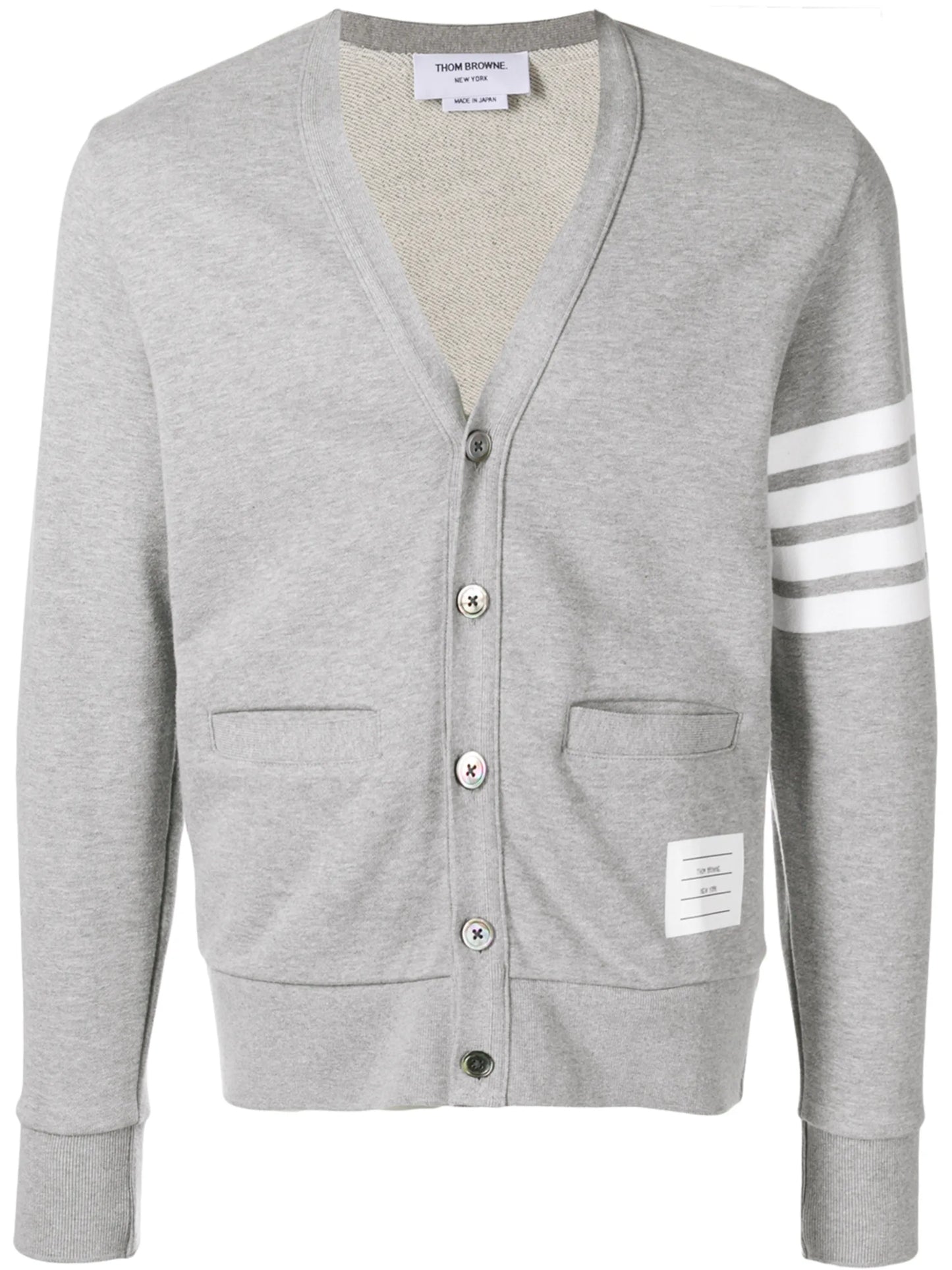 4-Bar V-neck cardigan