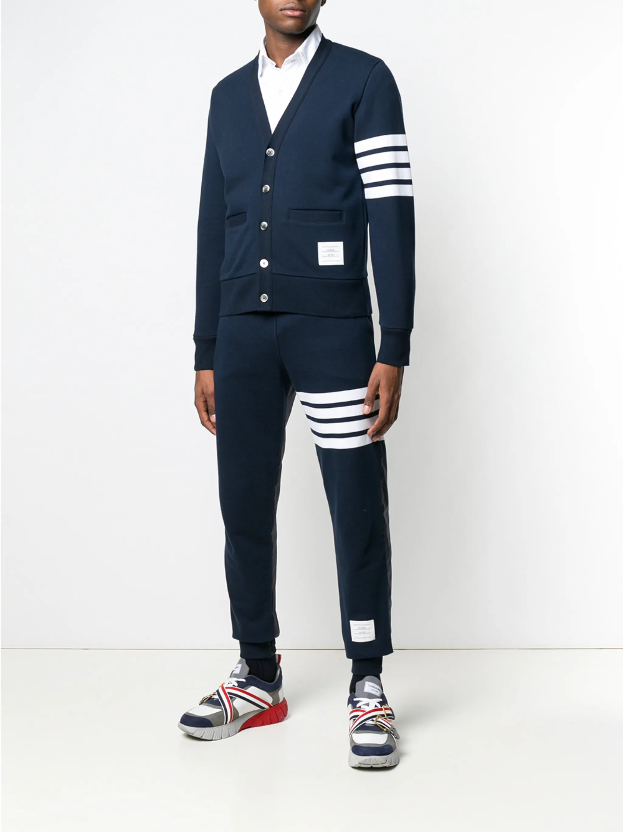 4-bar Loopback Cardigan