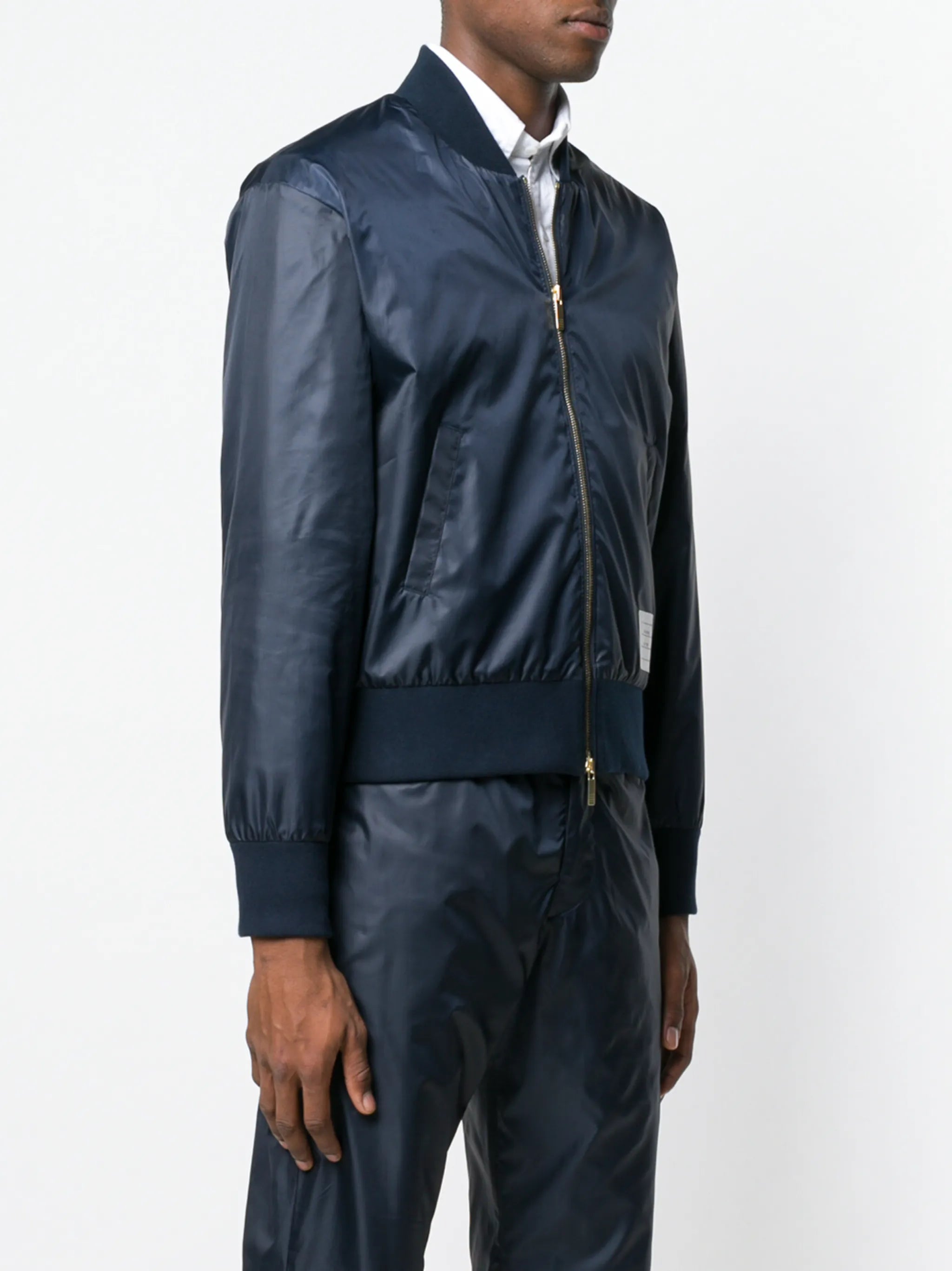 Center-back Stripe Ripstop Bomber