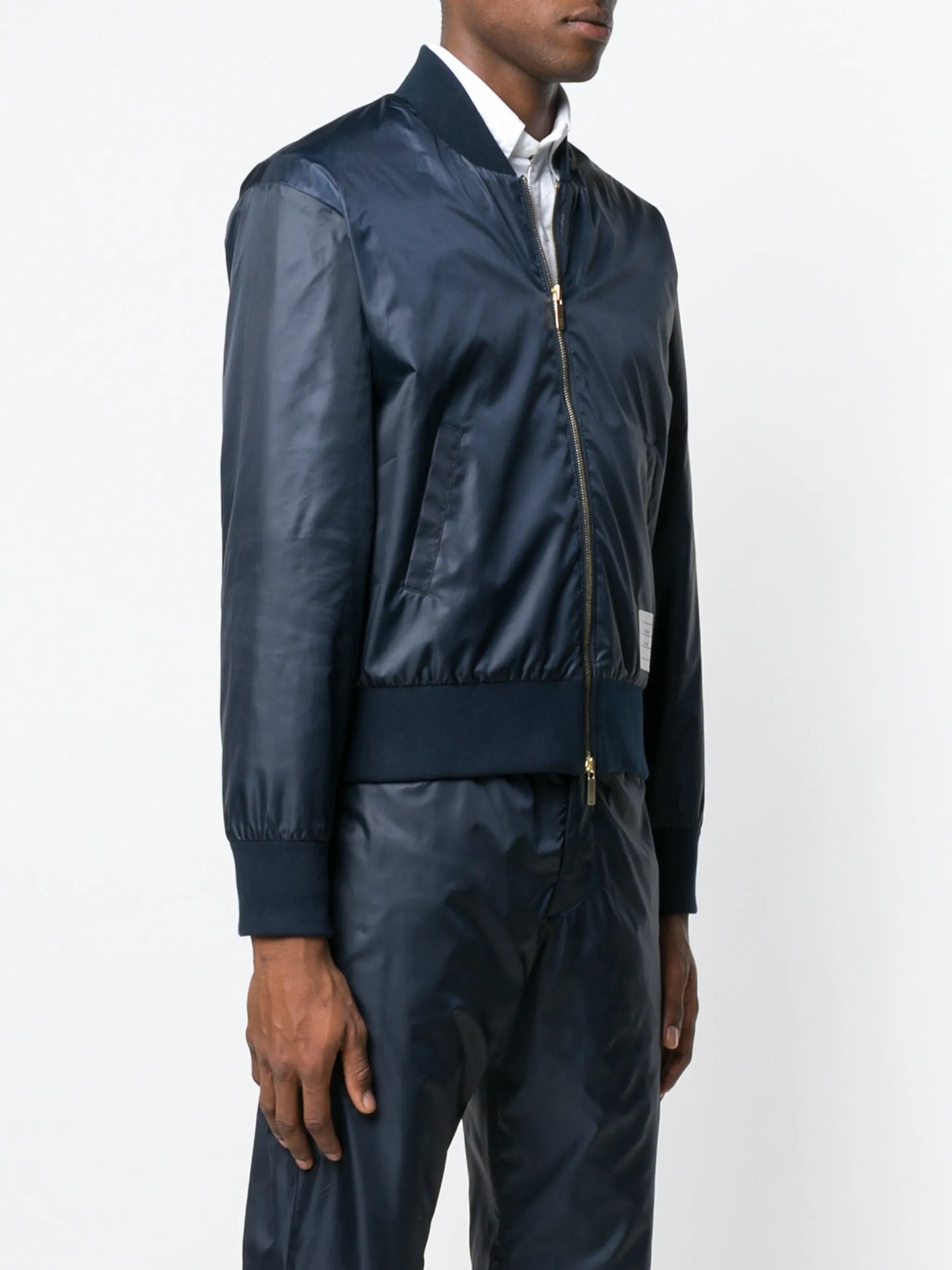 Center-back Stripe Ripstop Bomber