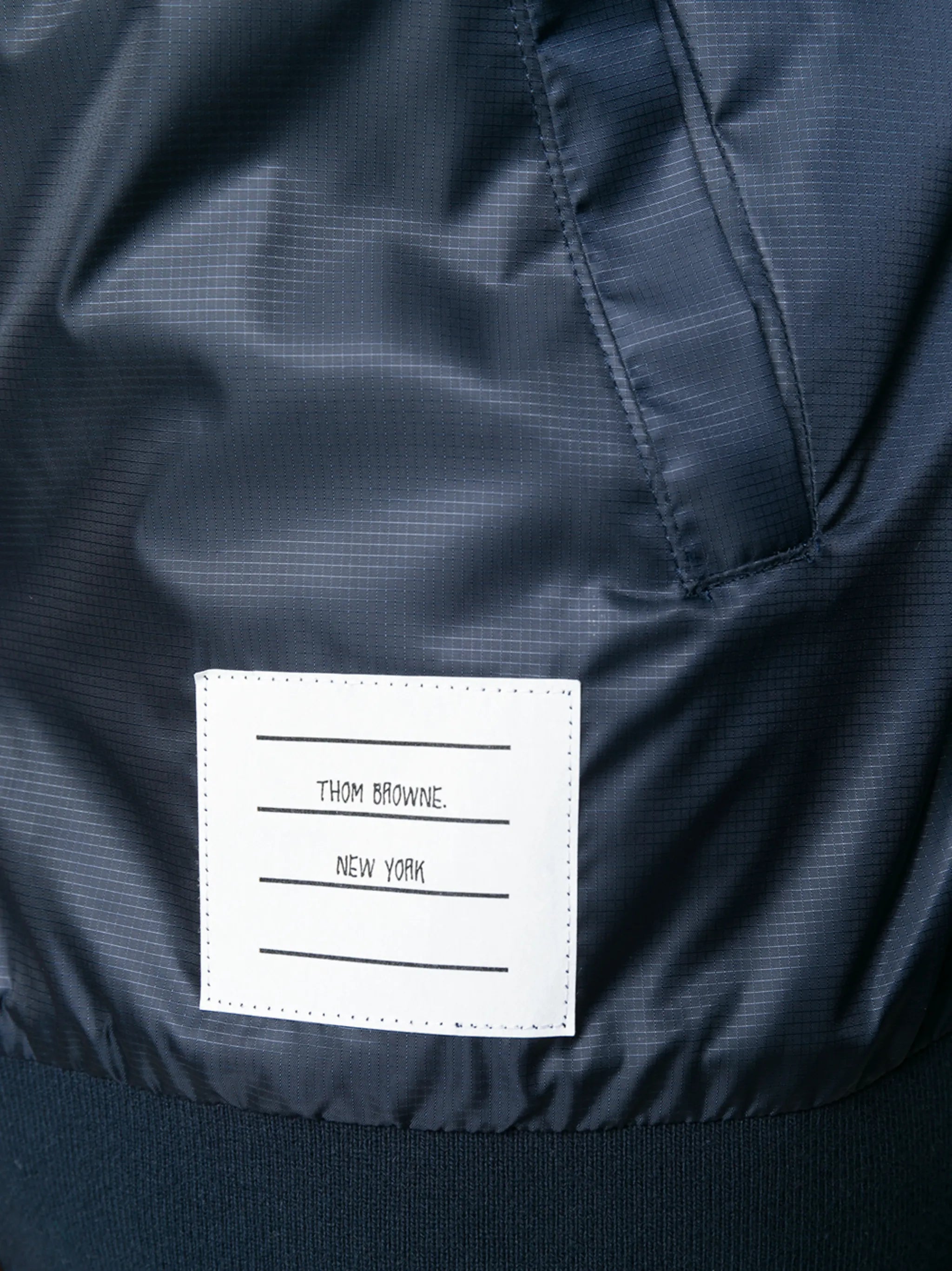 Center-back Stripe Ripstop Bomber