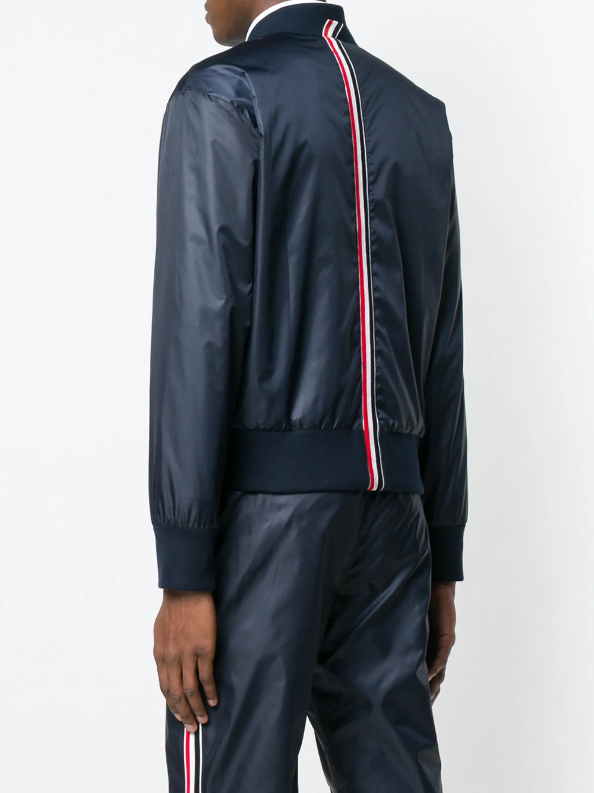 Center-back Stripe Ripstop Bomber