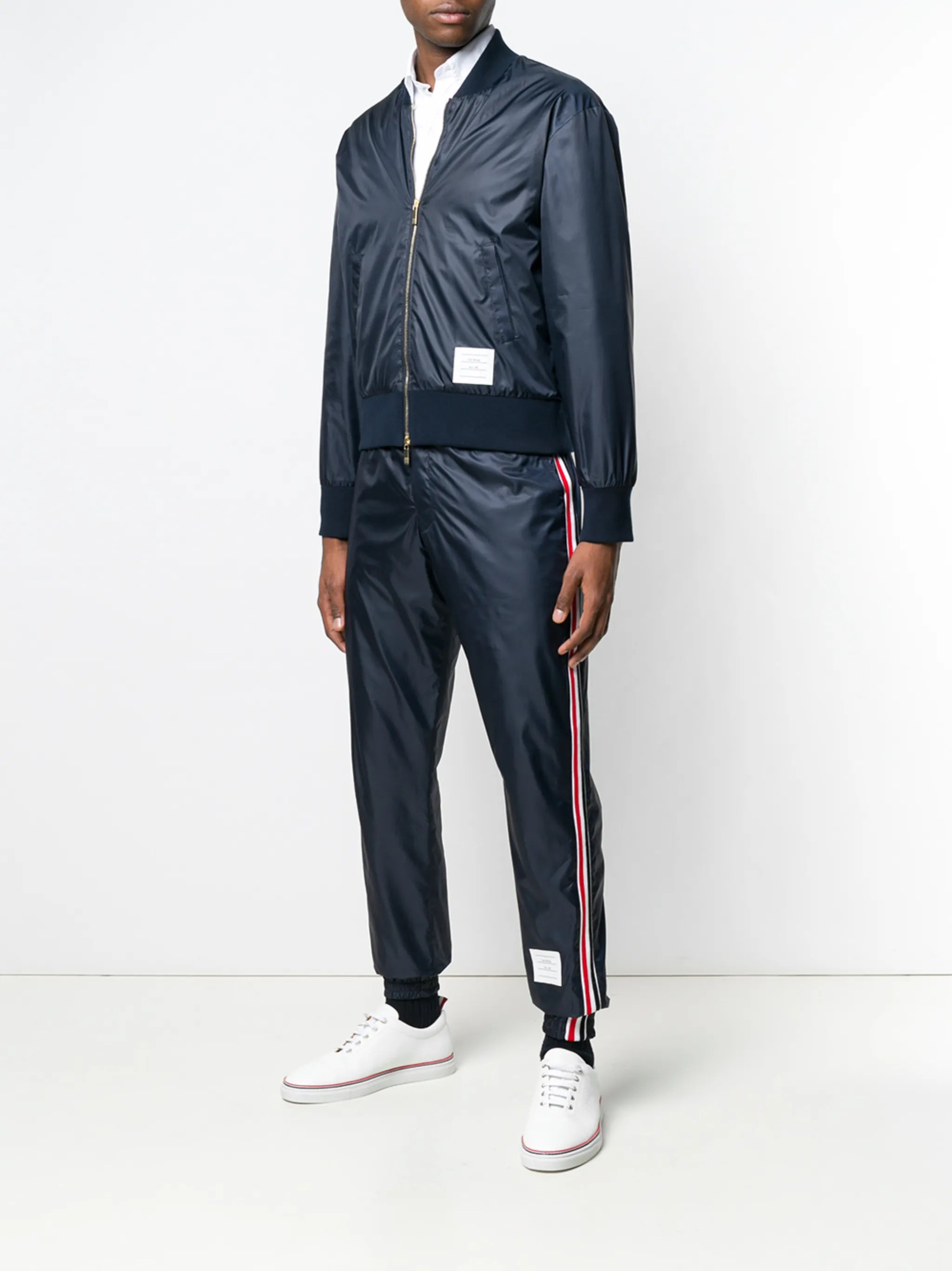 Center-back Stripe Ripstop Bomber