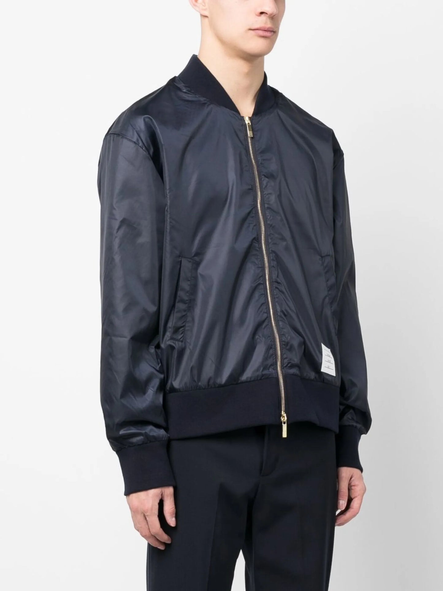 Center-back Stripe Ripstop Bomber