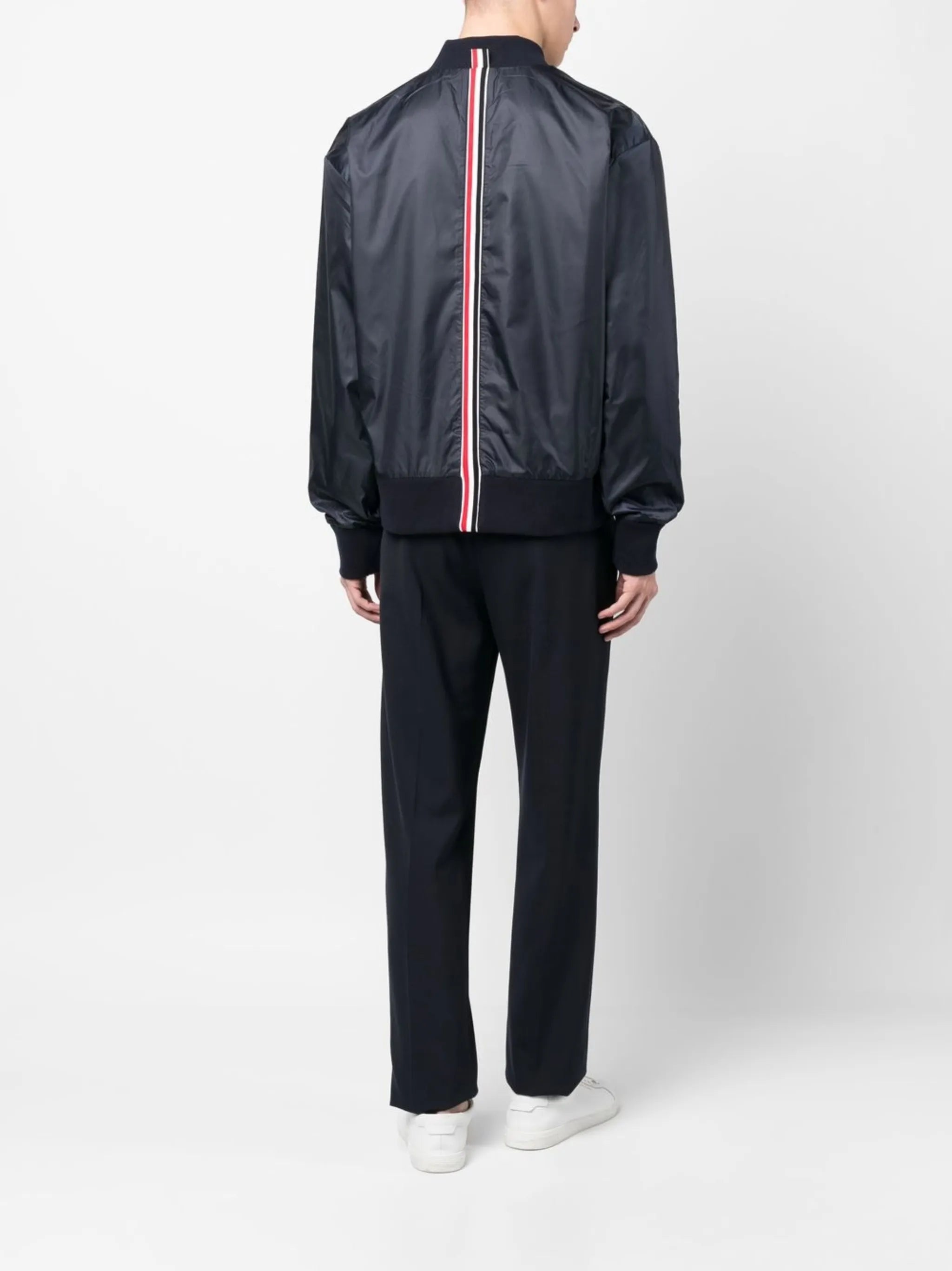 Center-back Stripe Ripstop Bomber