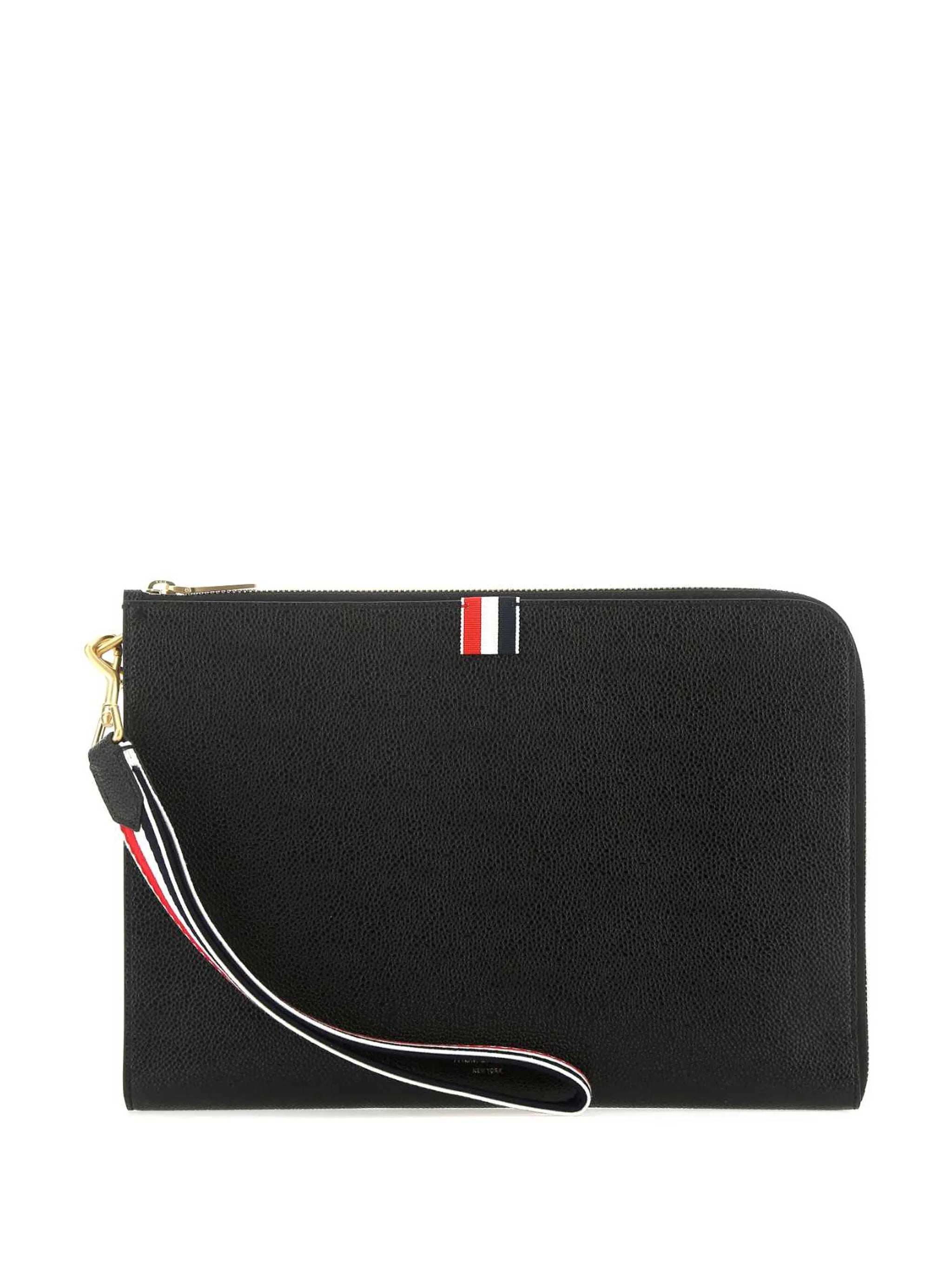 medium RWB-strap gusset clutch