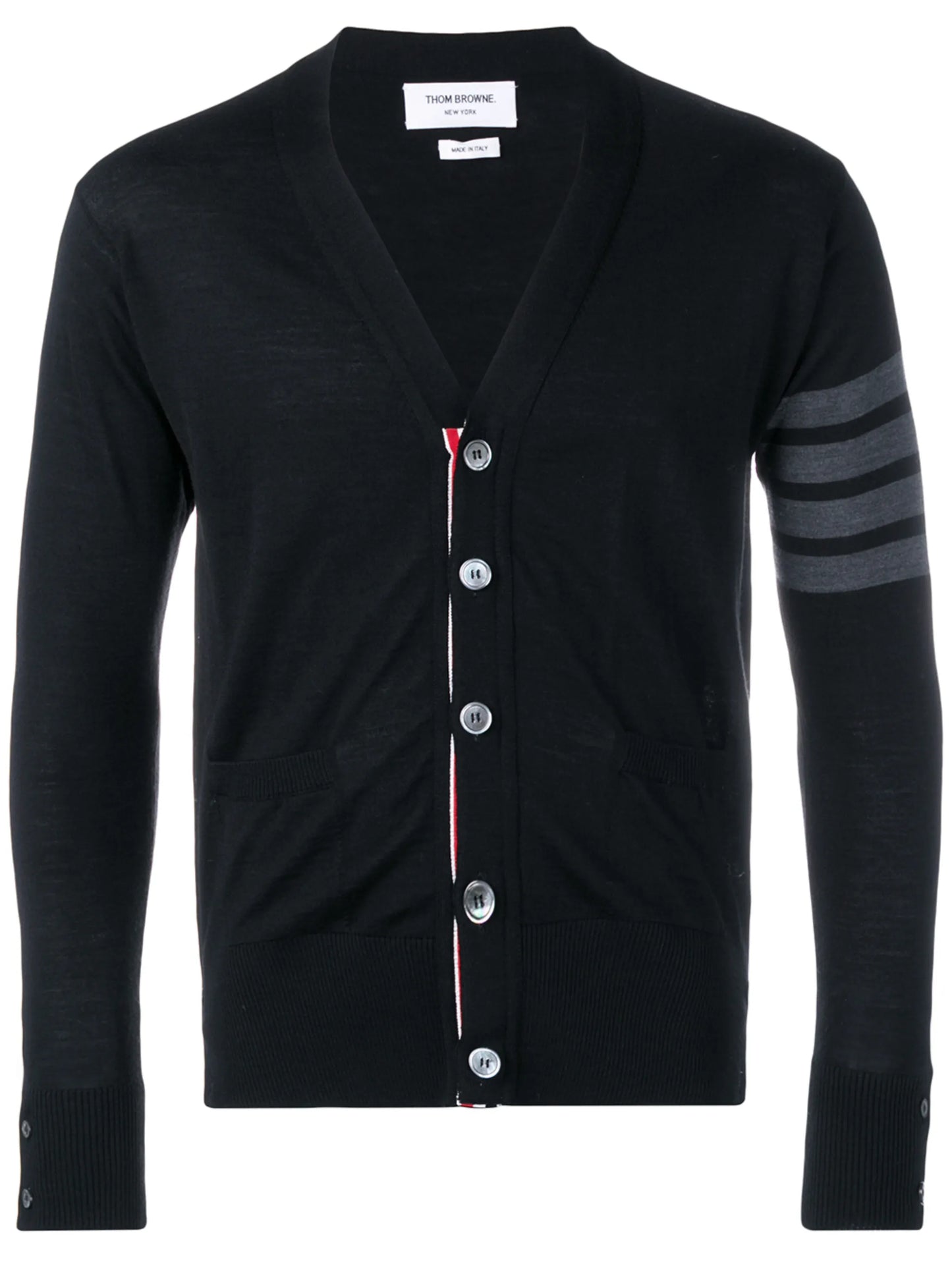 merino wool 4-Bar classic V-neck cardigan