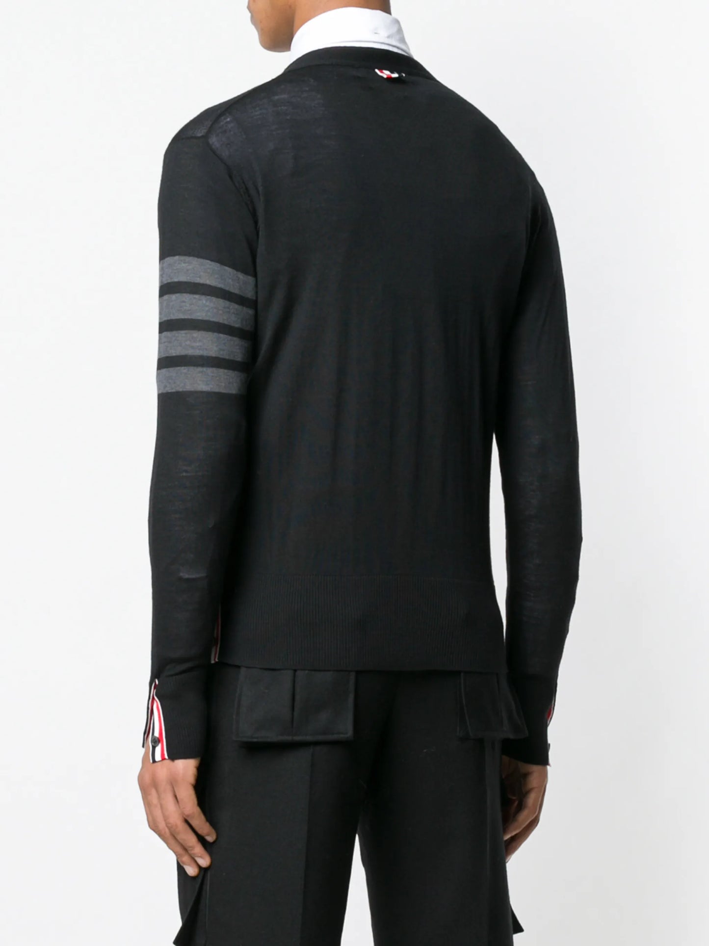 merino wool 4-Bar classic V-neck cardigan