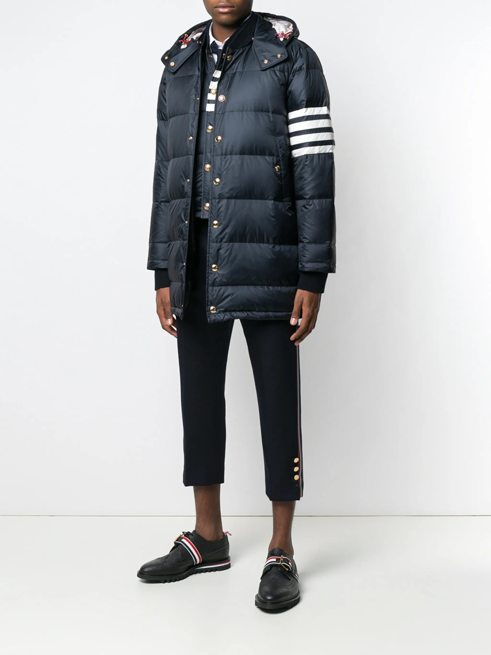 matte nylon 4-Bar down fill vest