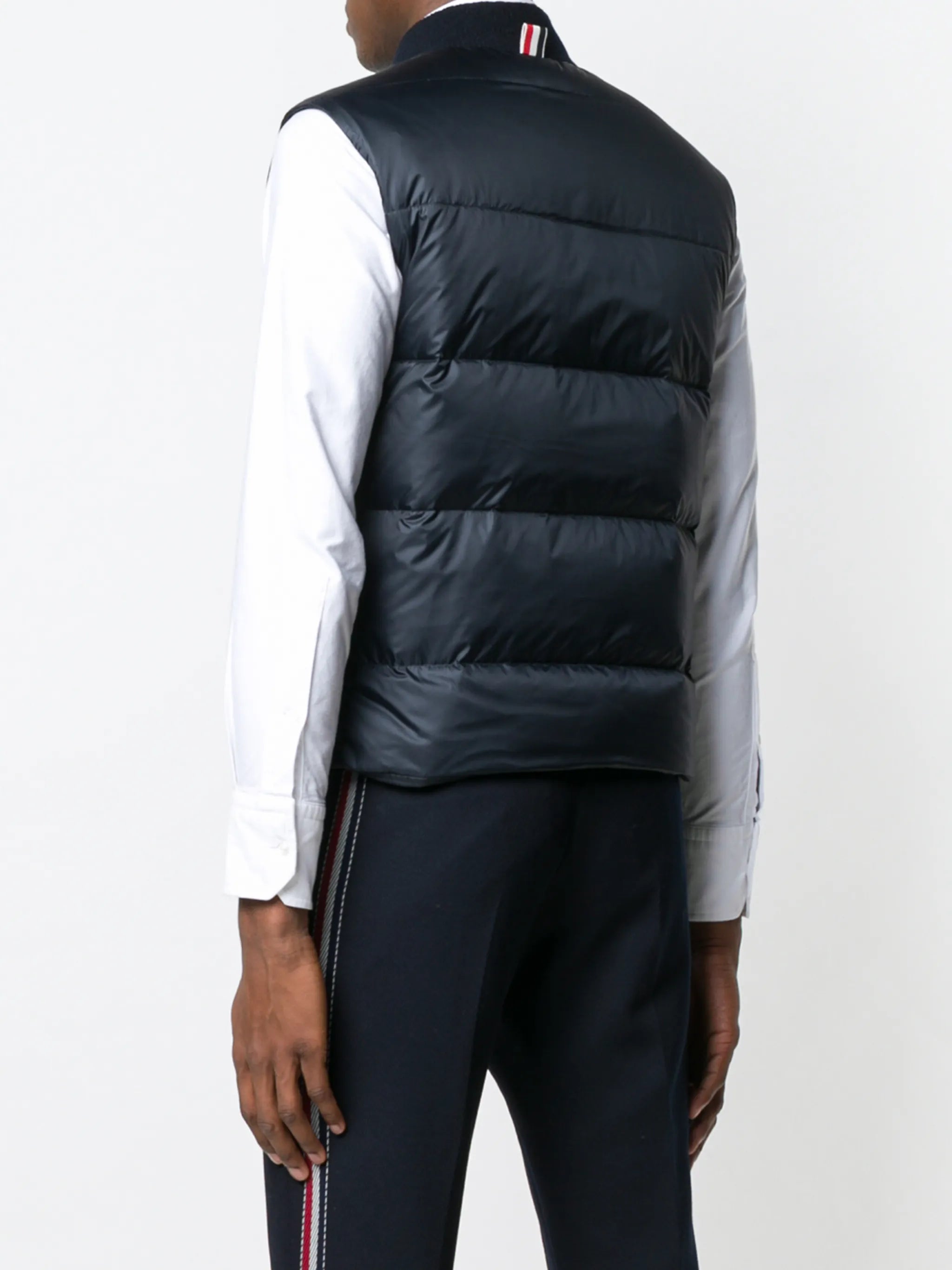 matte nylon 4-Bar down fill vest