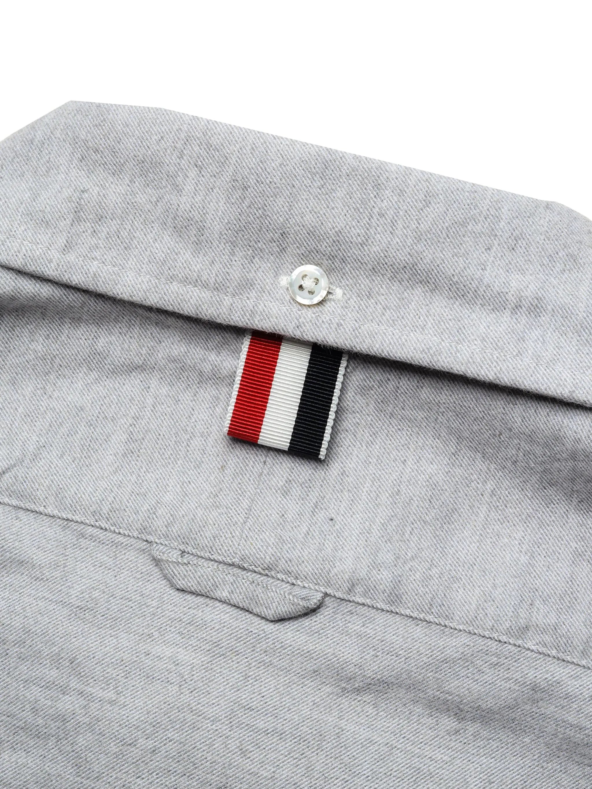 long-sleeve chambray shirt