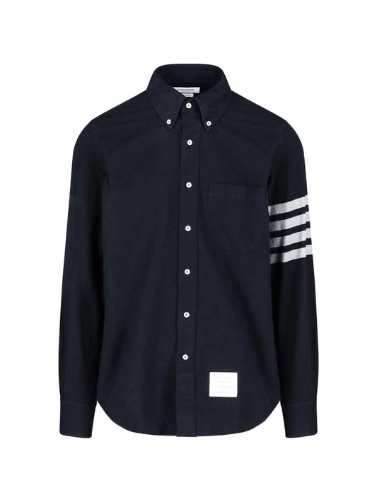 flannel 4-bar long-sleeve shirt