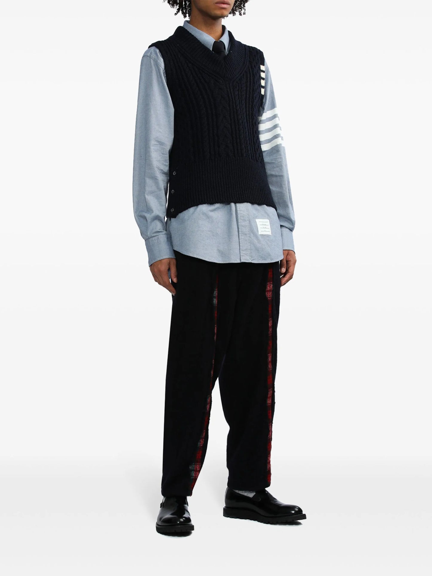 4-Bar button-down shirt