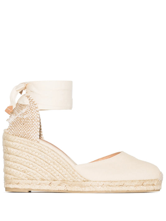 Carina 80 canvas wedge heels