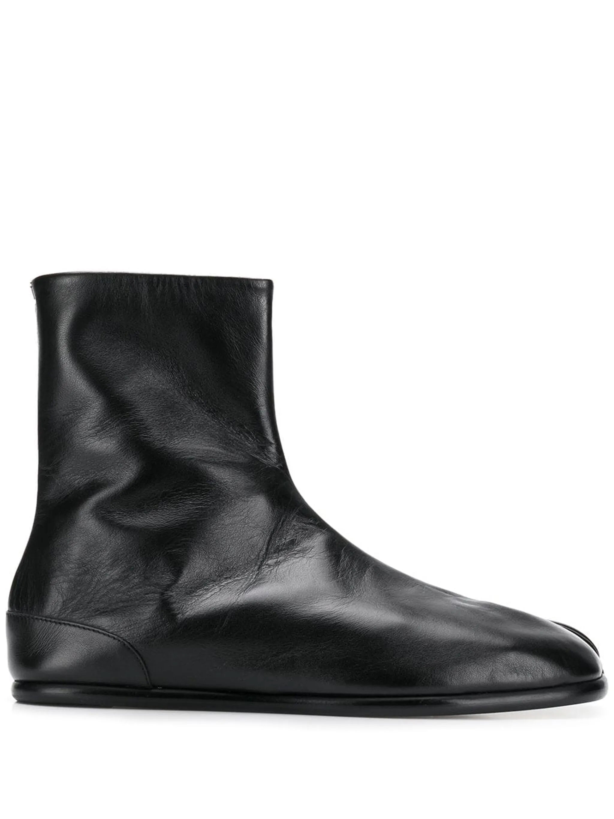 Tabi leather ankle boots