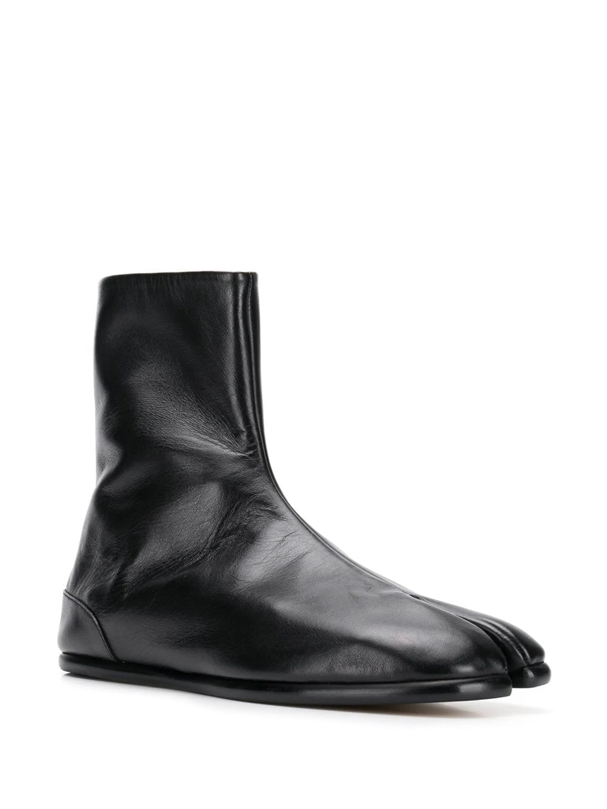 Tabi leather ankle boots