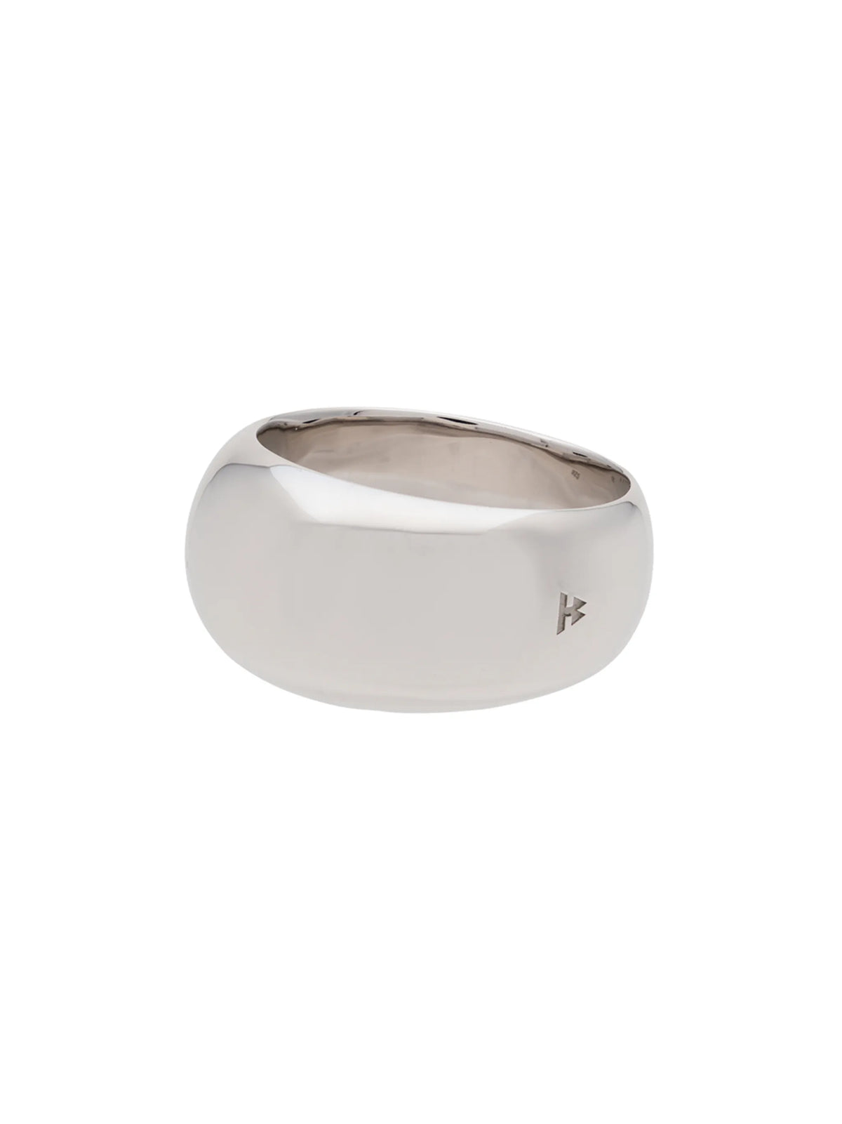 silver Ice band ring