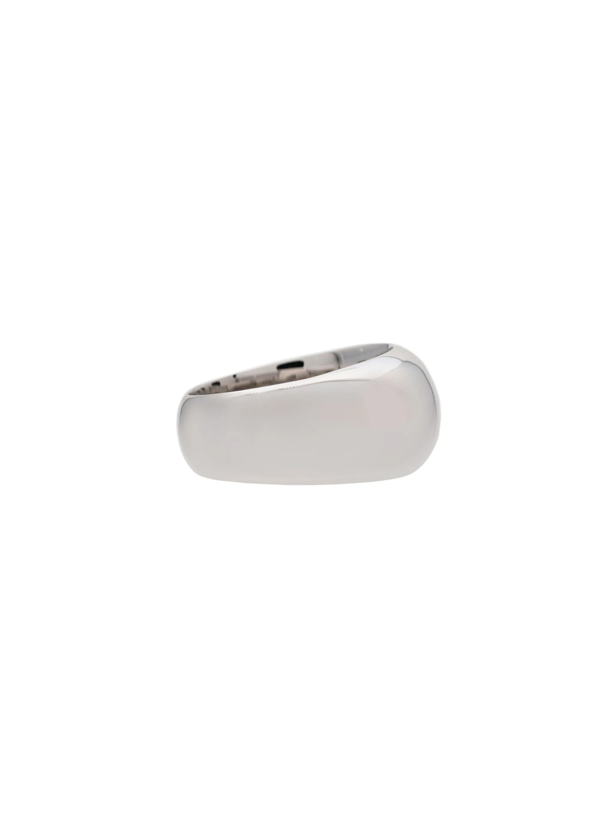 silver Ice band ring