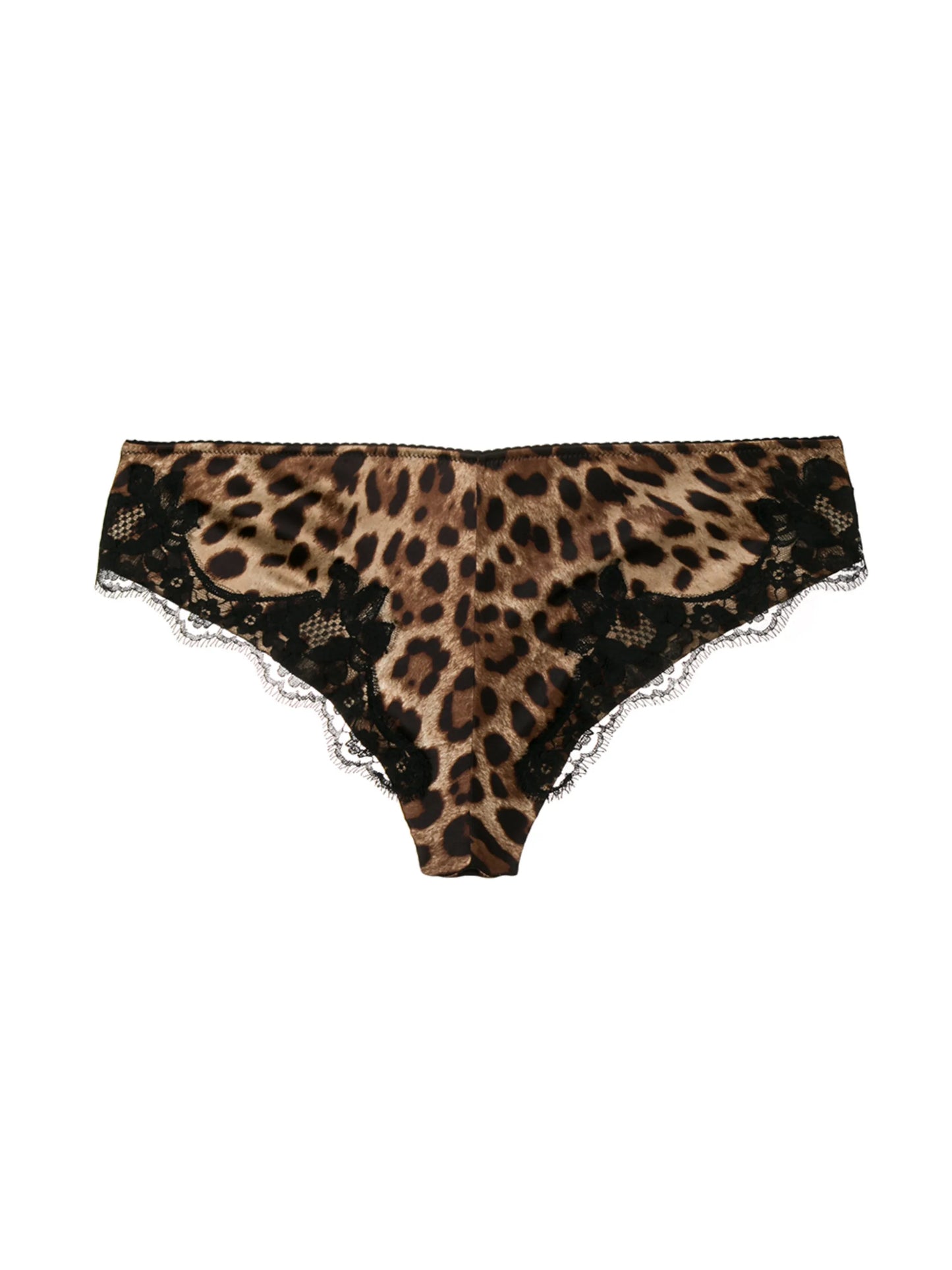 leopard-print satin briefs