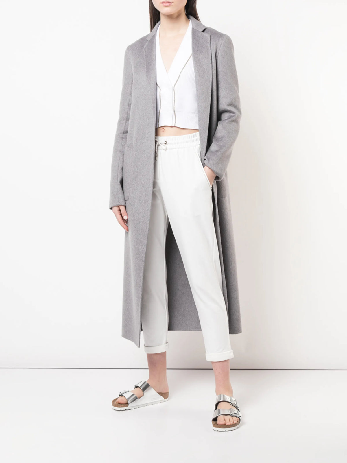 drawstring-waistband track pants