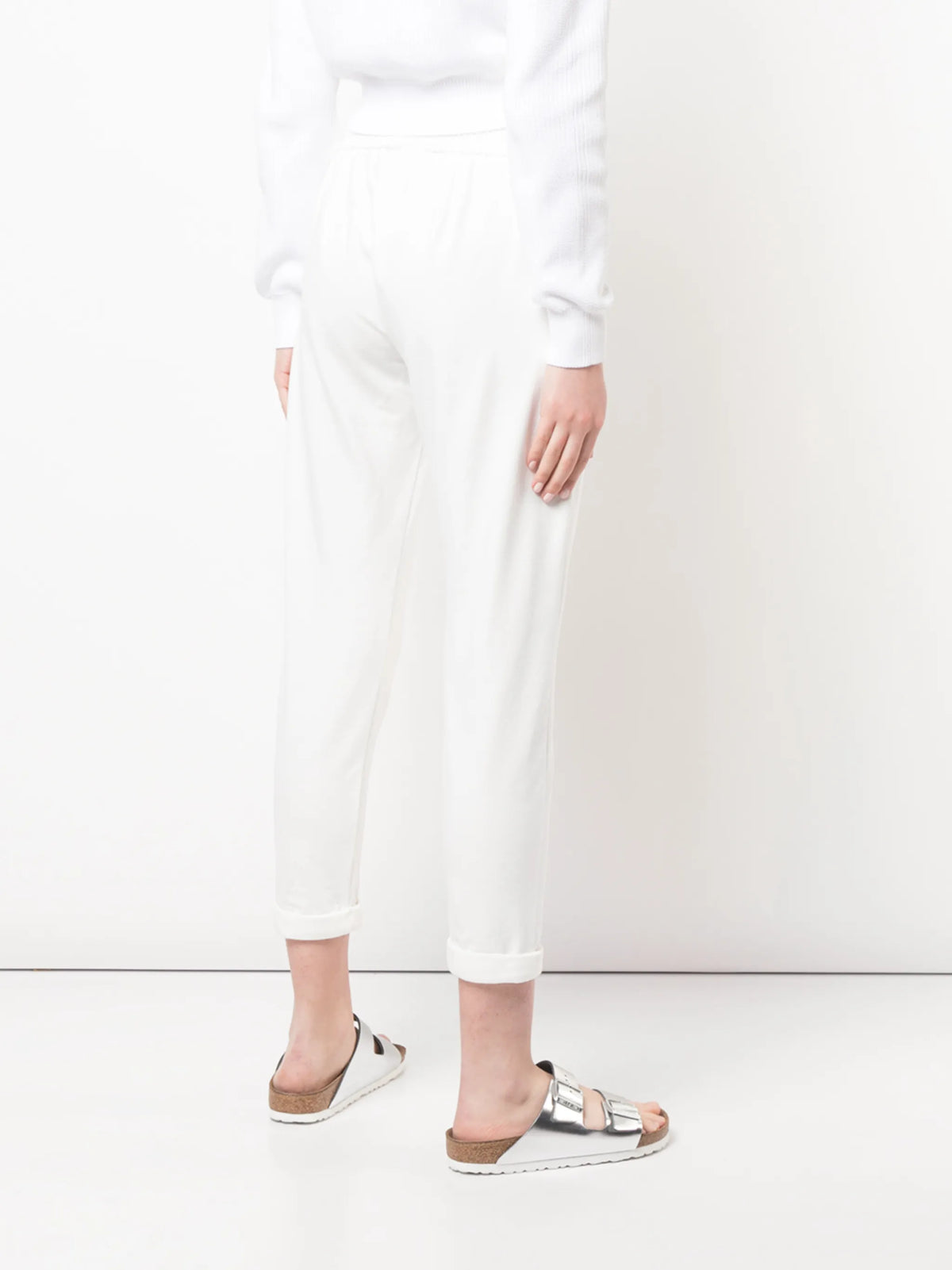 drawstring-waistband track pants