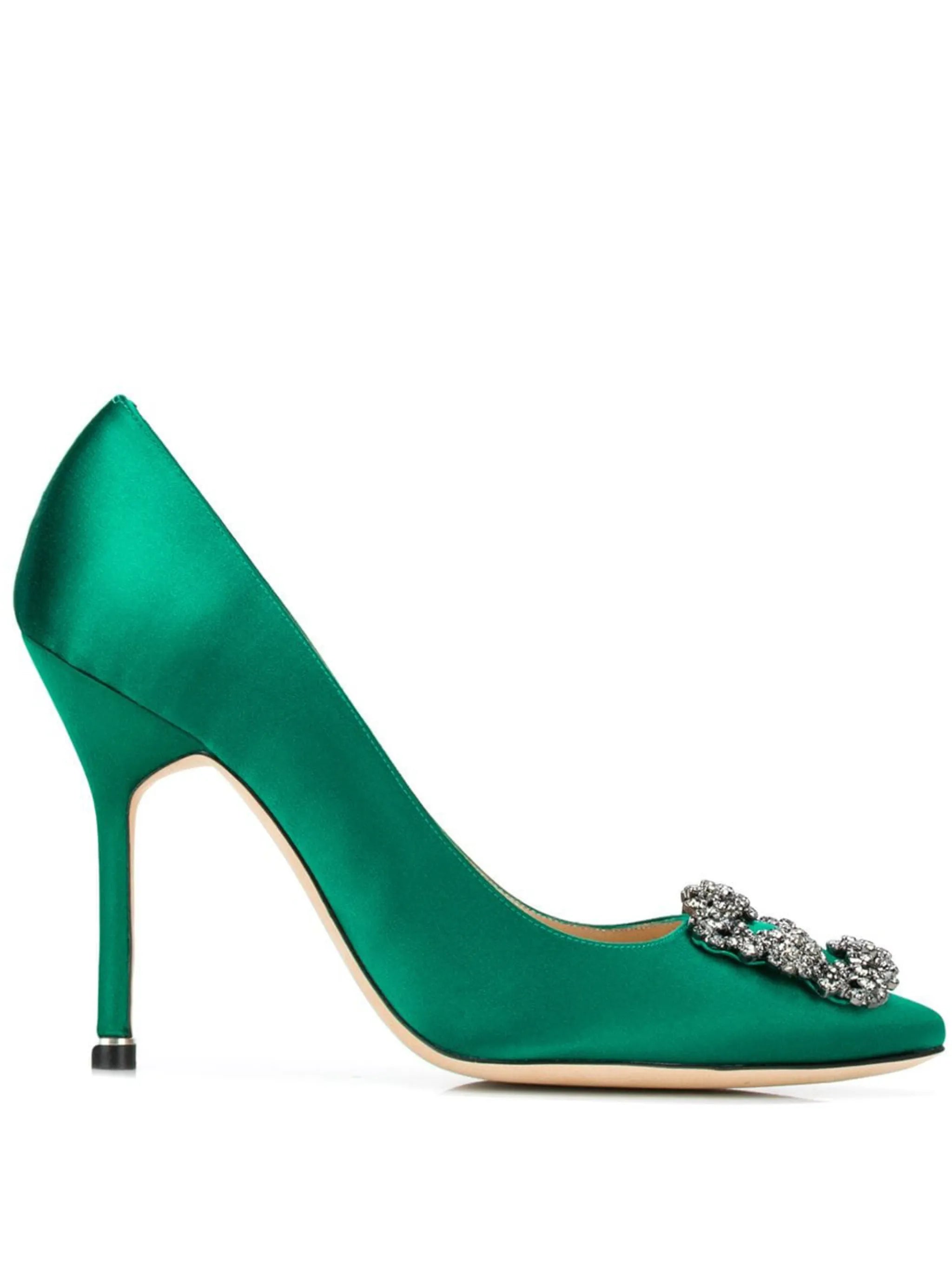105mm Hangisi satin pumps