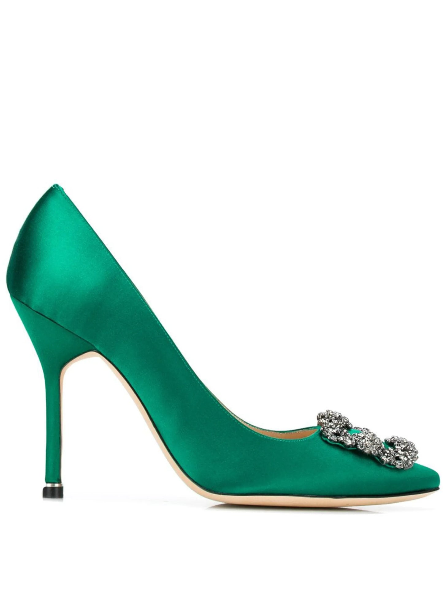 105mm Hangisi satin pumps