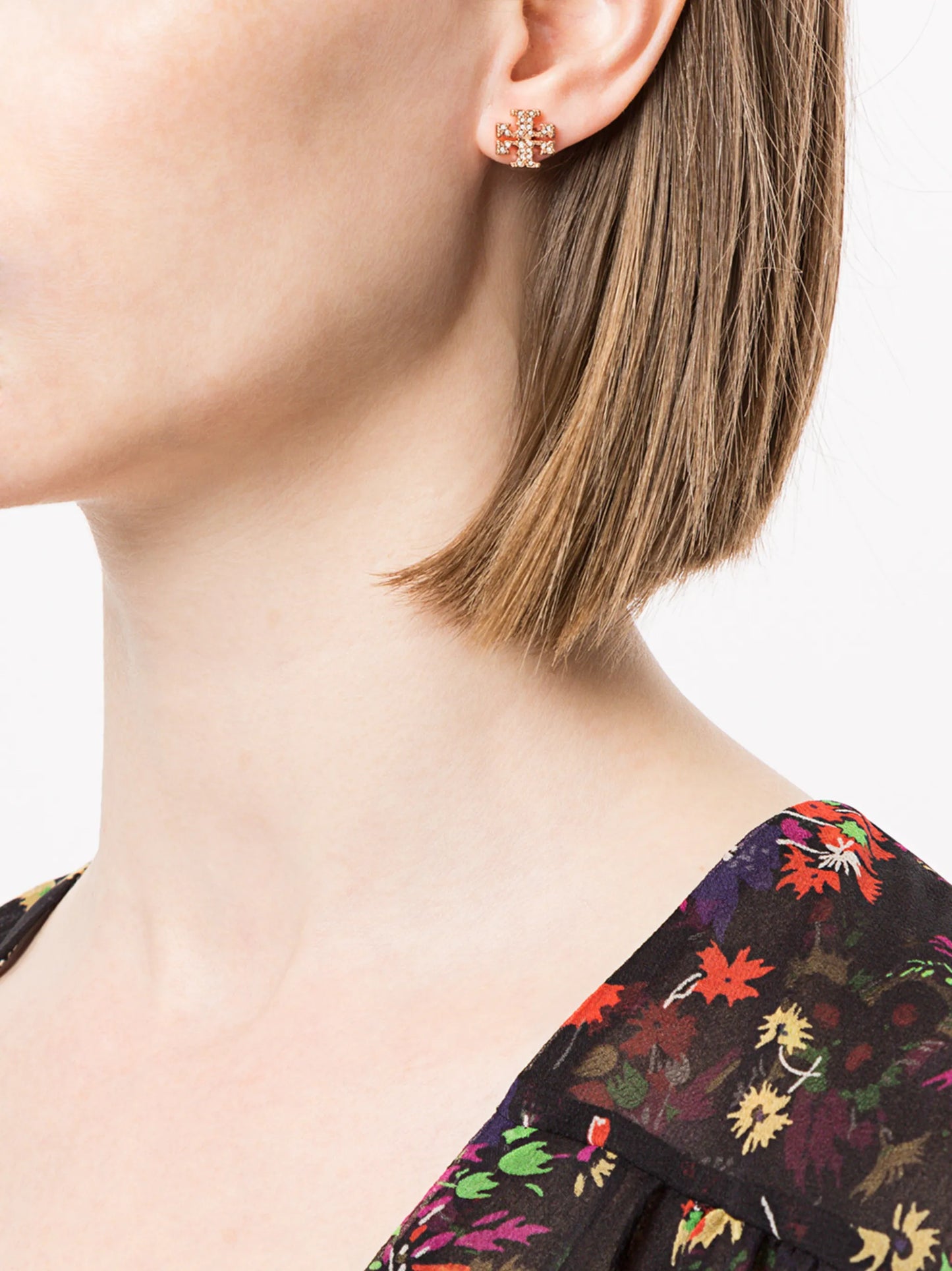 Kira pavé stud earrings