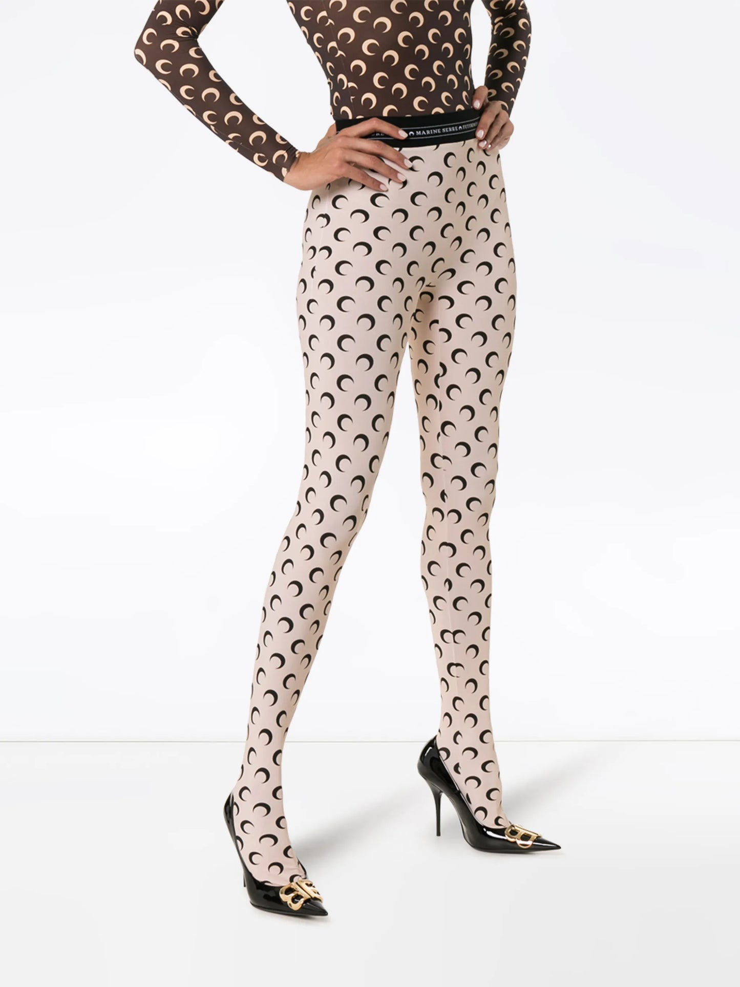 Moon print leggings